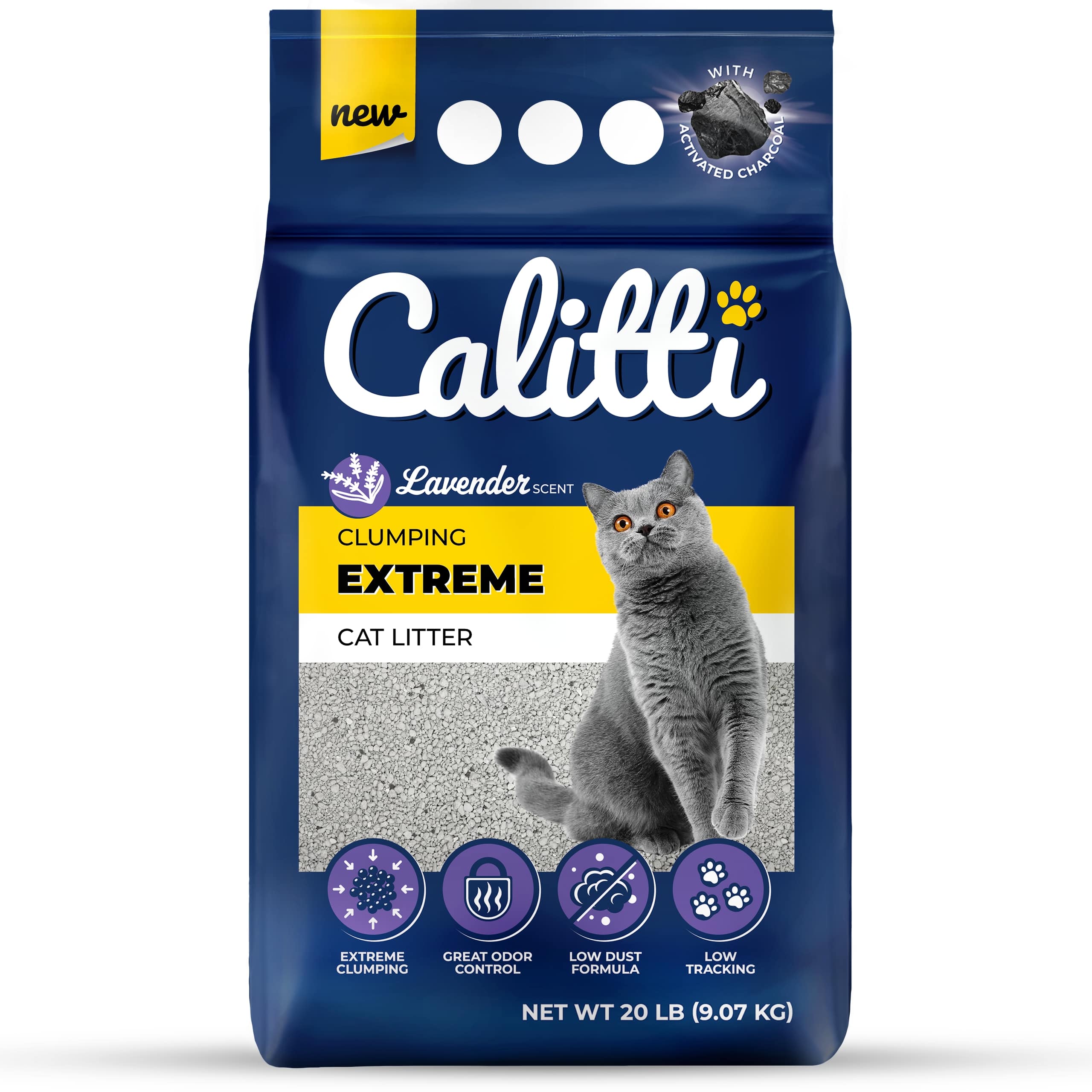 Calitti Extreme Clumping Cat Litter, 20 lbs - Healthber