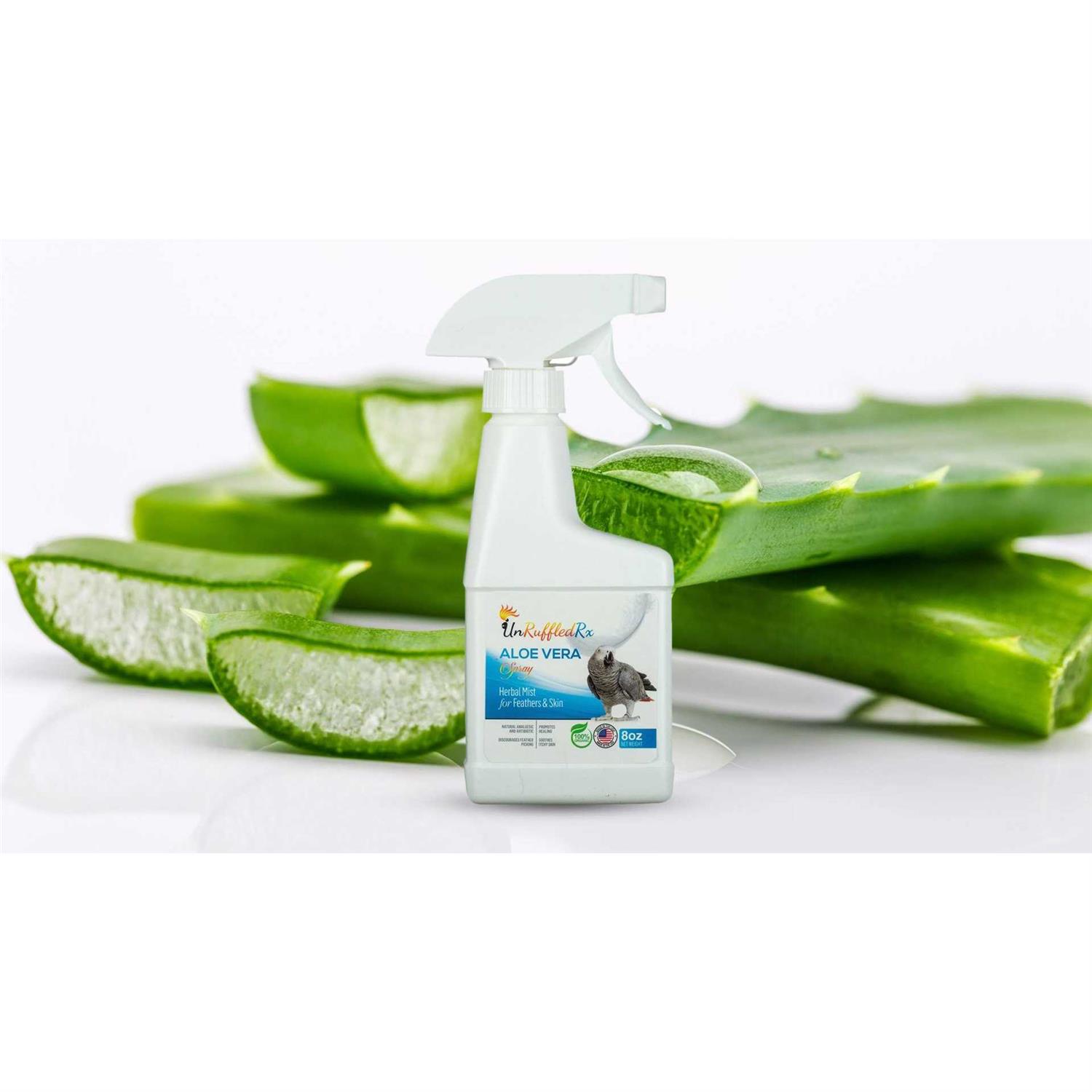 UnRuffledRx Aloe Vera Bird Bath Spray for Daily Care & Skin Health 8 Fl Oz - Healthber