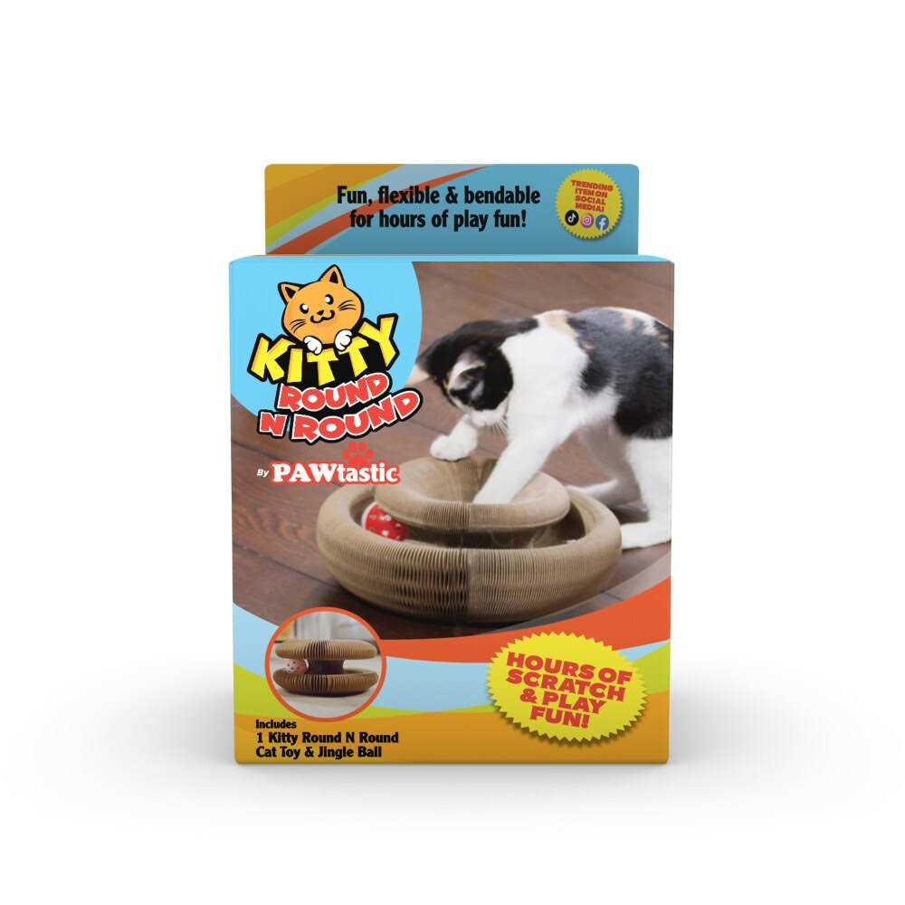 Pawtastic Kitty Round N Round Cat Toy - Healthber