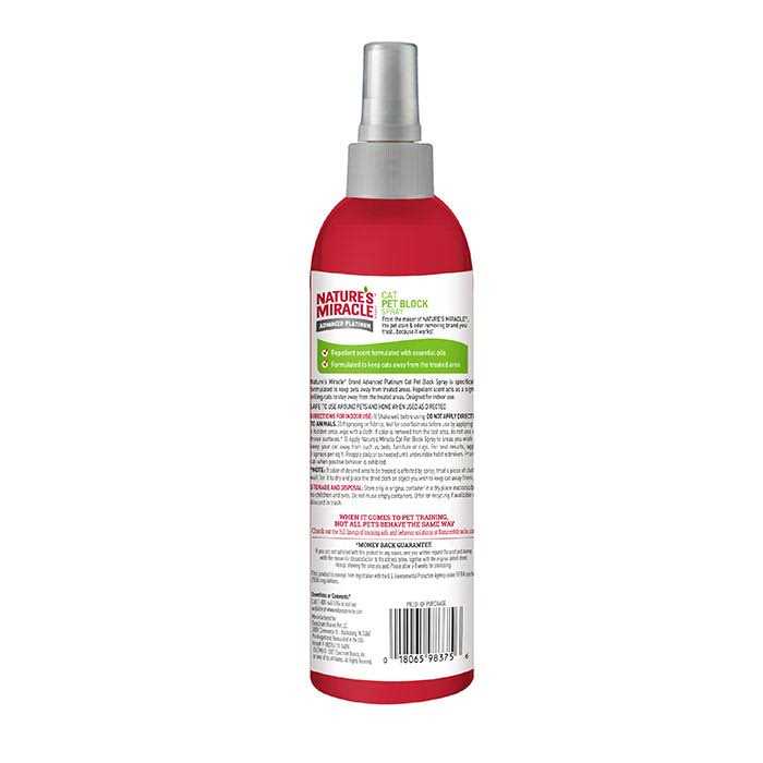 Nature’s Miracle Advanced Platinum Cat Pet Block Repellent Spray - Healthber