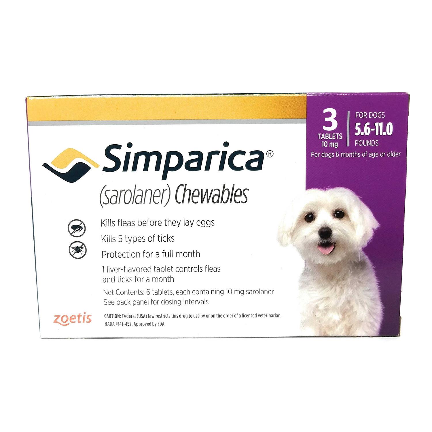 Simparica Chewable Tablets for Dogs - Healthber
