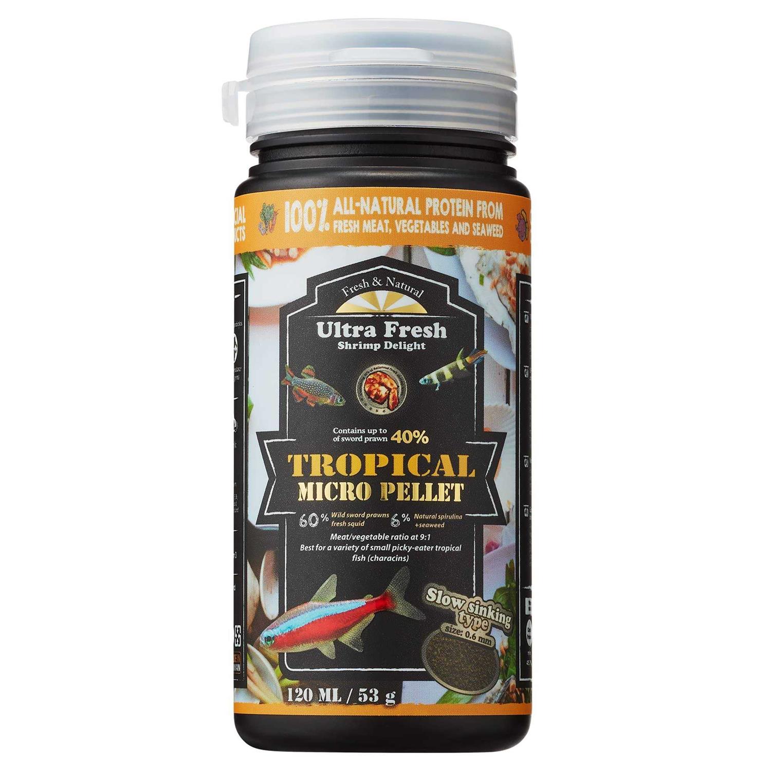 Ultra Fresh Tetra Fish Food Slow Sinking All Natural Ingredients - Healthber