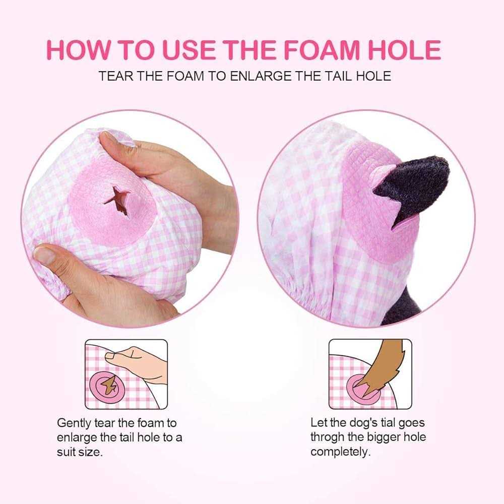 Pet Soft Dog Diapers Female Disposable Dog Diapers Cat Diapers for Female Cats - Healthber