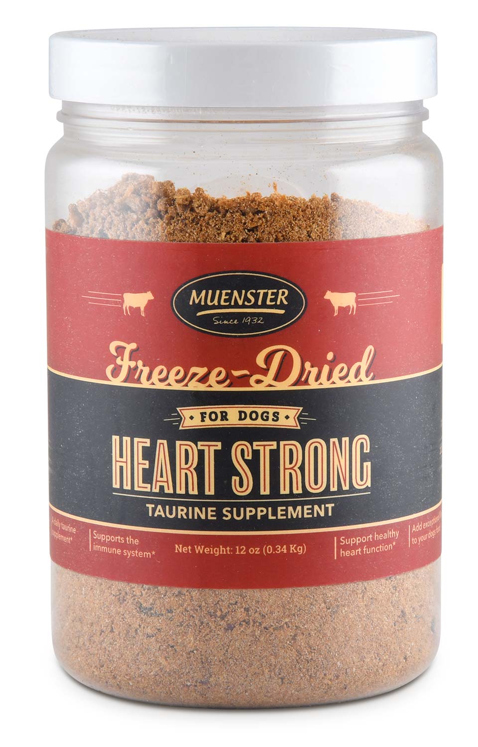 Heart Strong Freeze-Dried Taurine Supplement for Dogs, 12 oz - Healthber