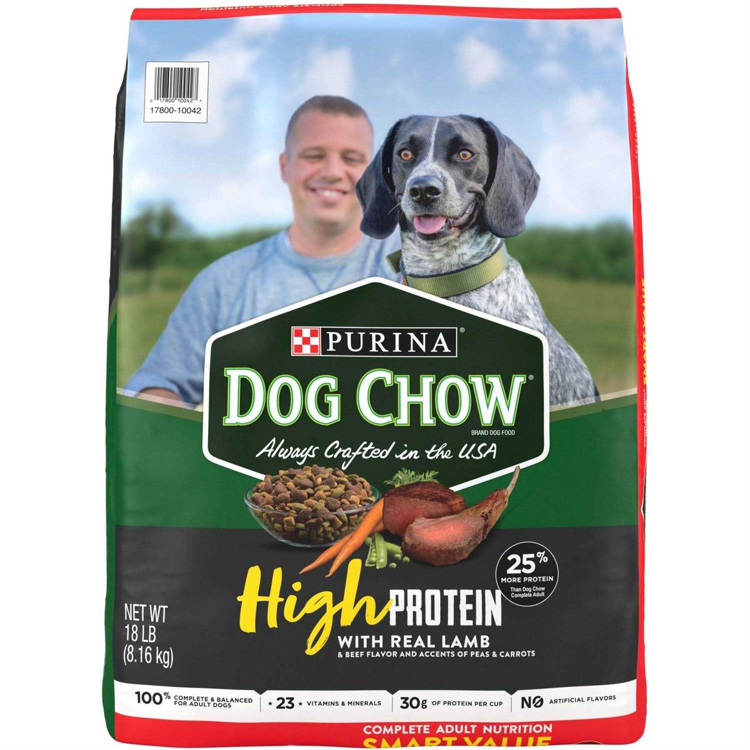Purina Dog Chow High Protein Dry Dog Food With Real Lamb & Beef Flavor - Healthber