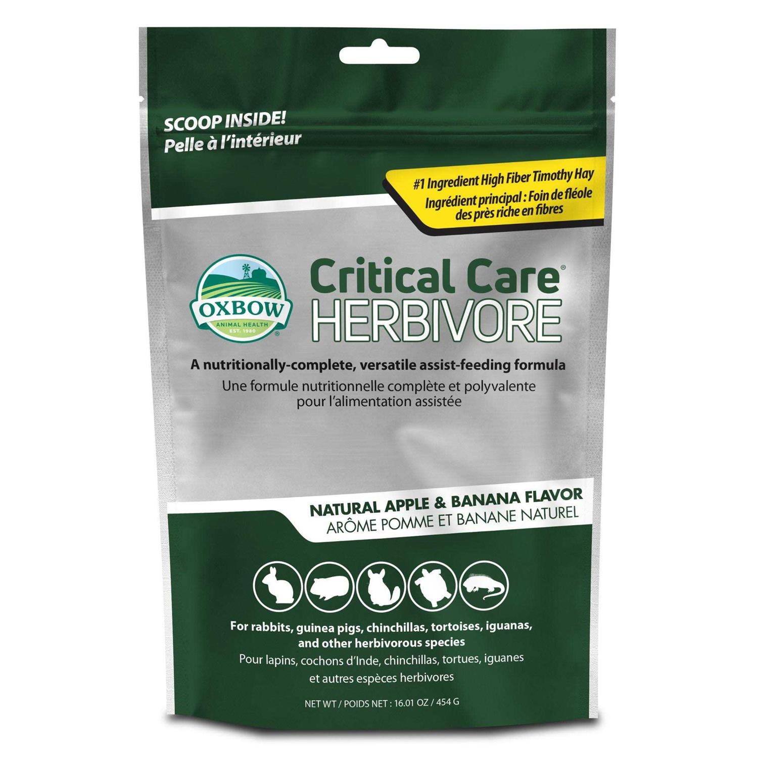 Oxbow Critical Care Herbivore Apple-Banana - Healthber