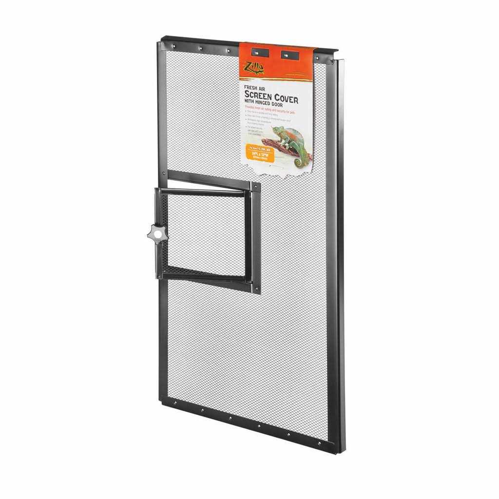 Zilla Fresh Air Screen Cover with Hinged Door - Healthber