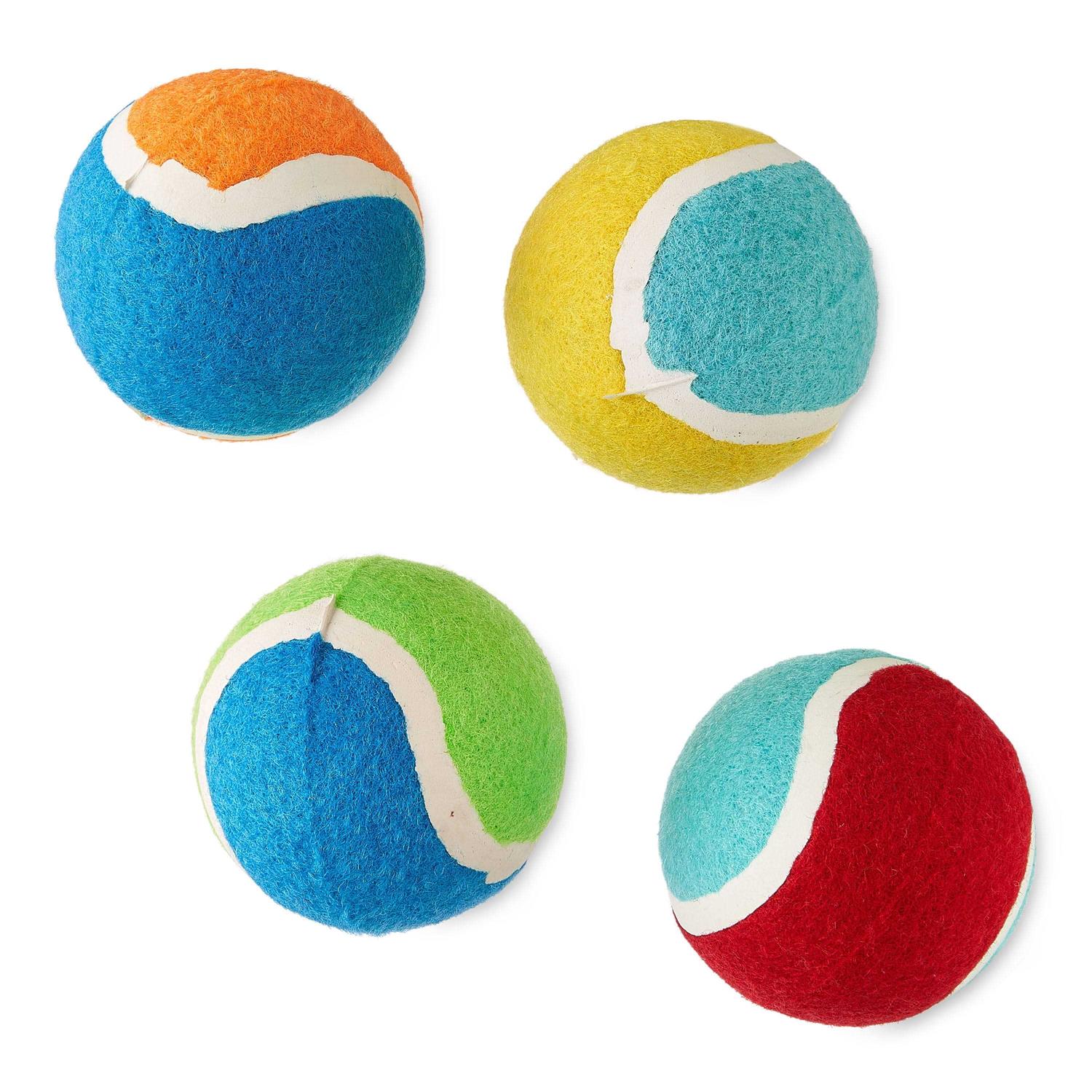 Vibrant Life Tennis Balls Dog Toy Durable Natural Rubber Ball - Healthber