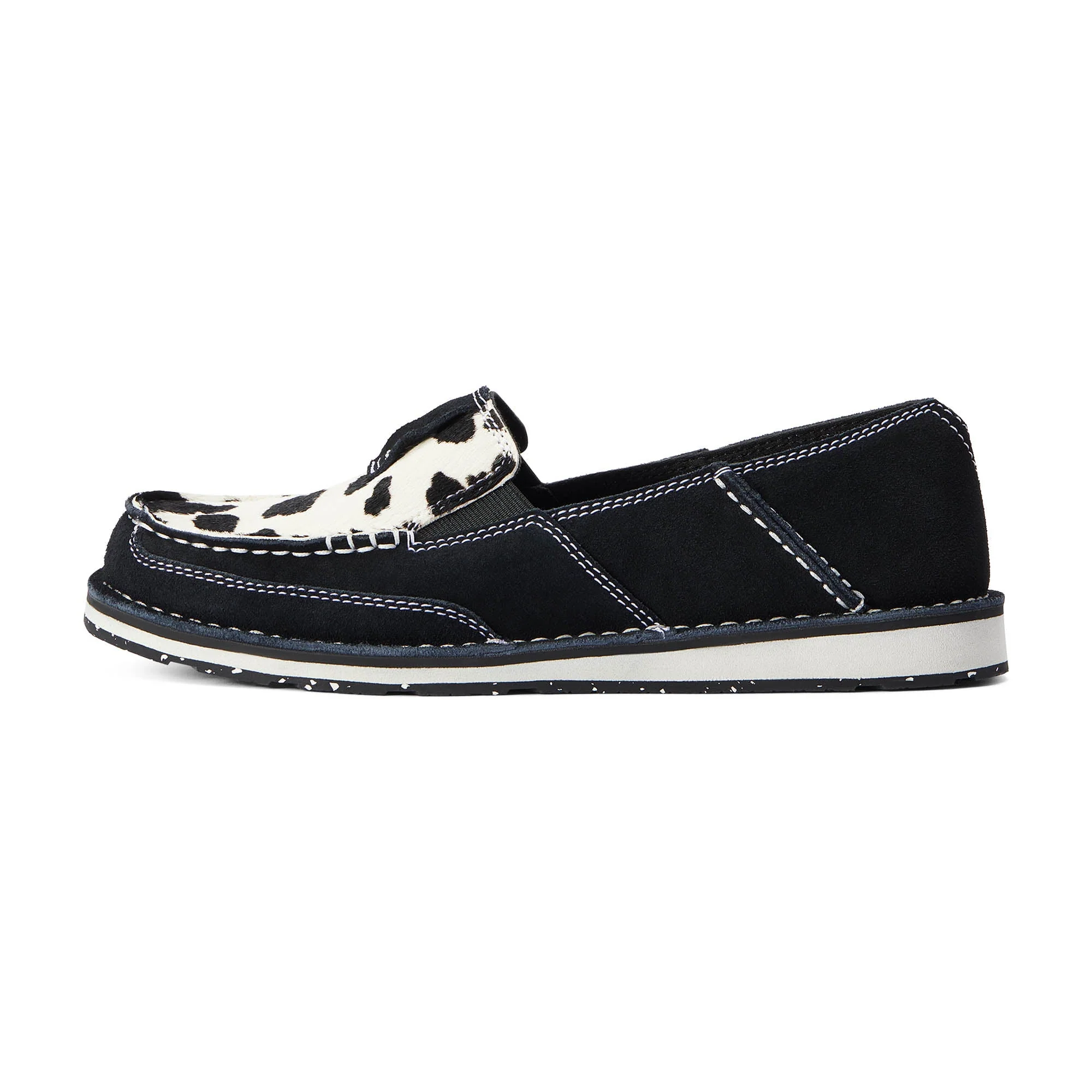 Ariat Women's Cruiser, Black and White Hair On - Healthber
