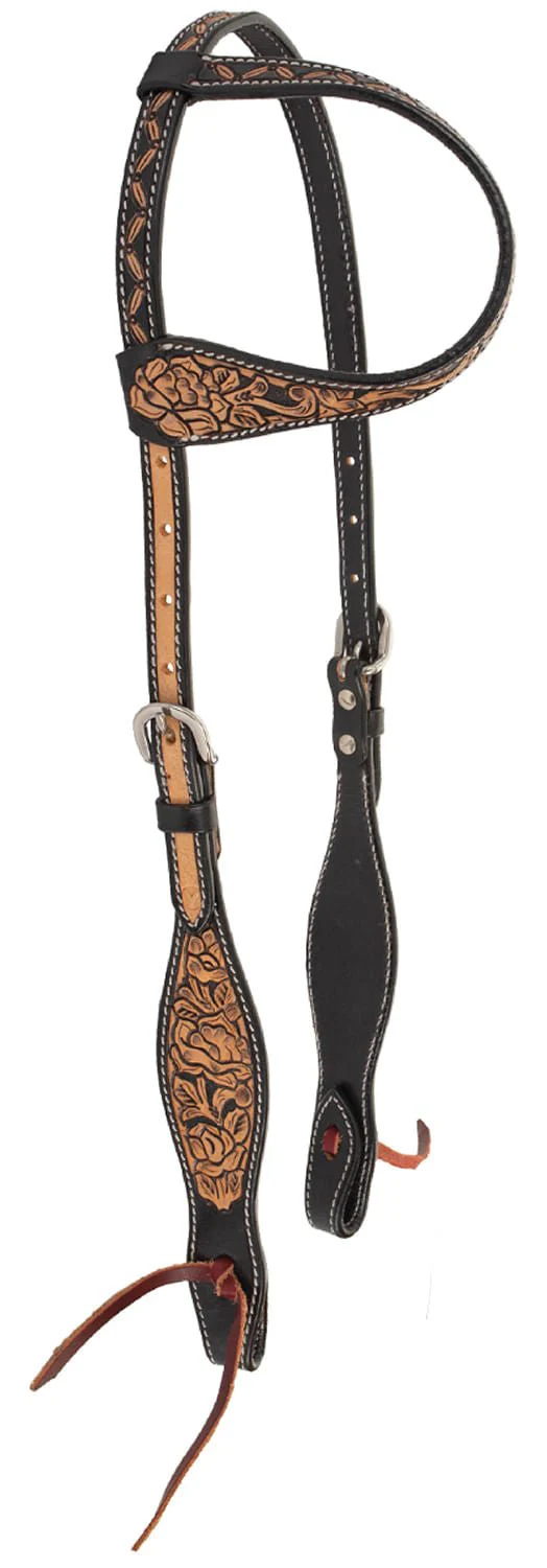 Circle Y Blooming Wild One Ear Headstall, Full - Healthber