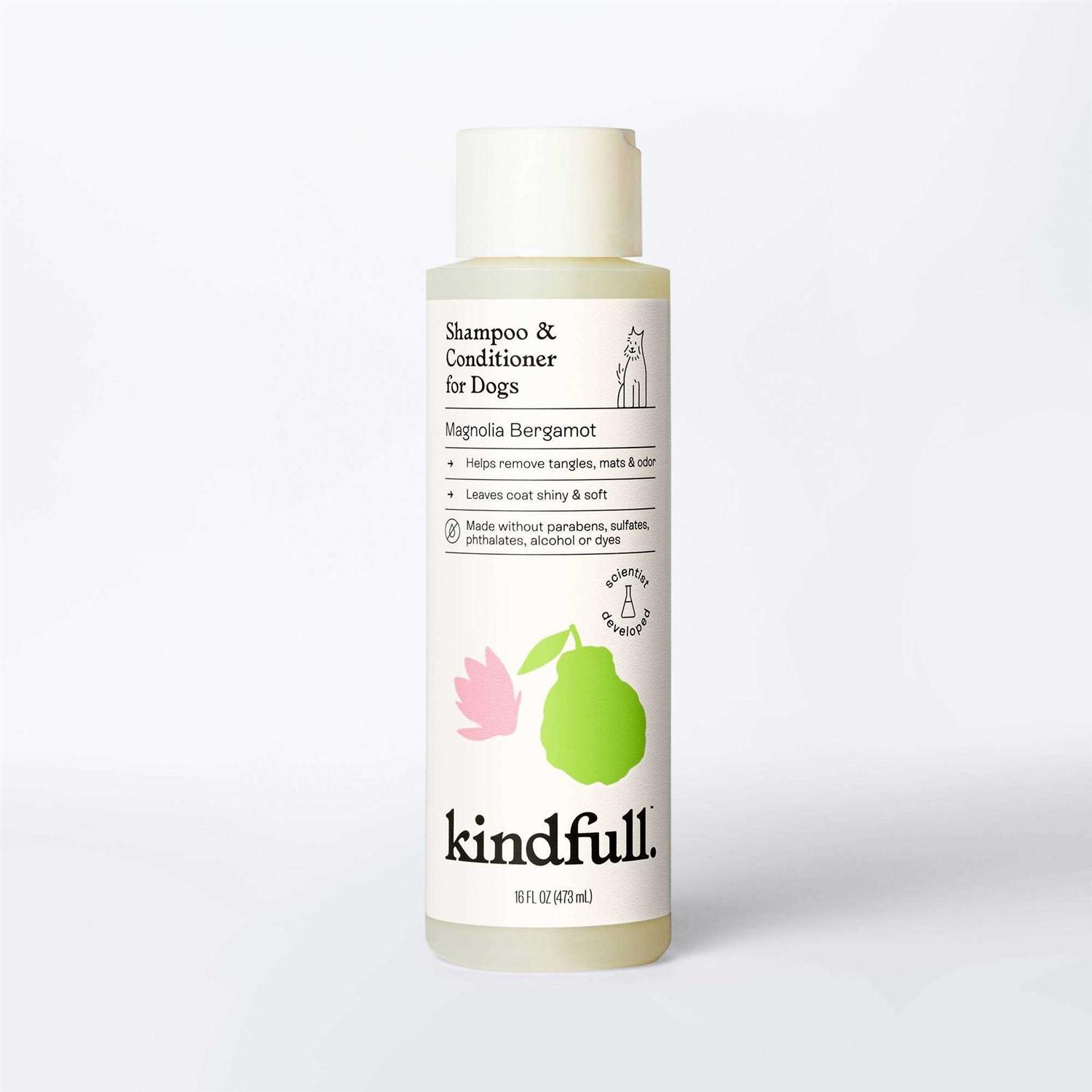 Kindfull Magnolia Bergamot Dog Shampoo & Conditioner - Healthber