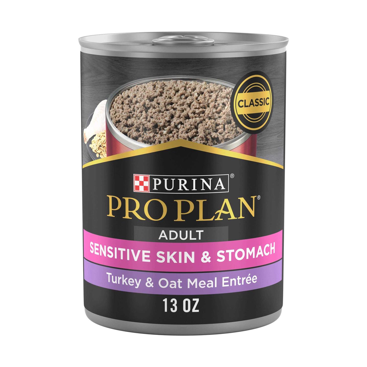 Purina Pro Plan Adult Sensitive Skin & Stomach Oat Meal Entree​ Wet Dog Food - Healthber