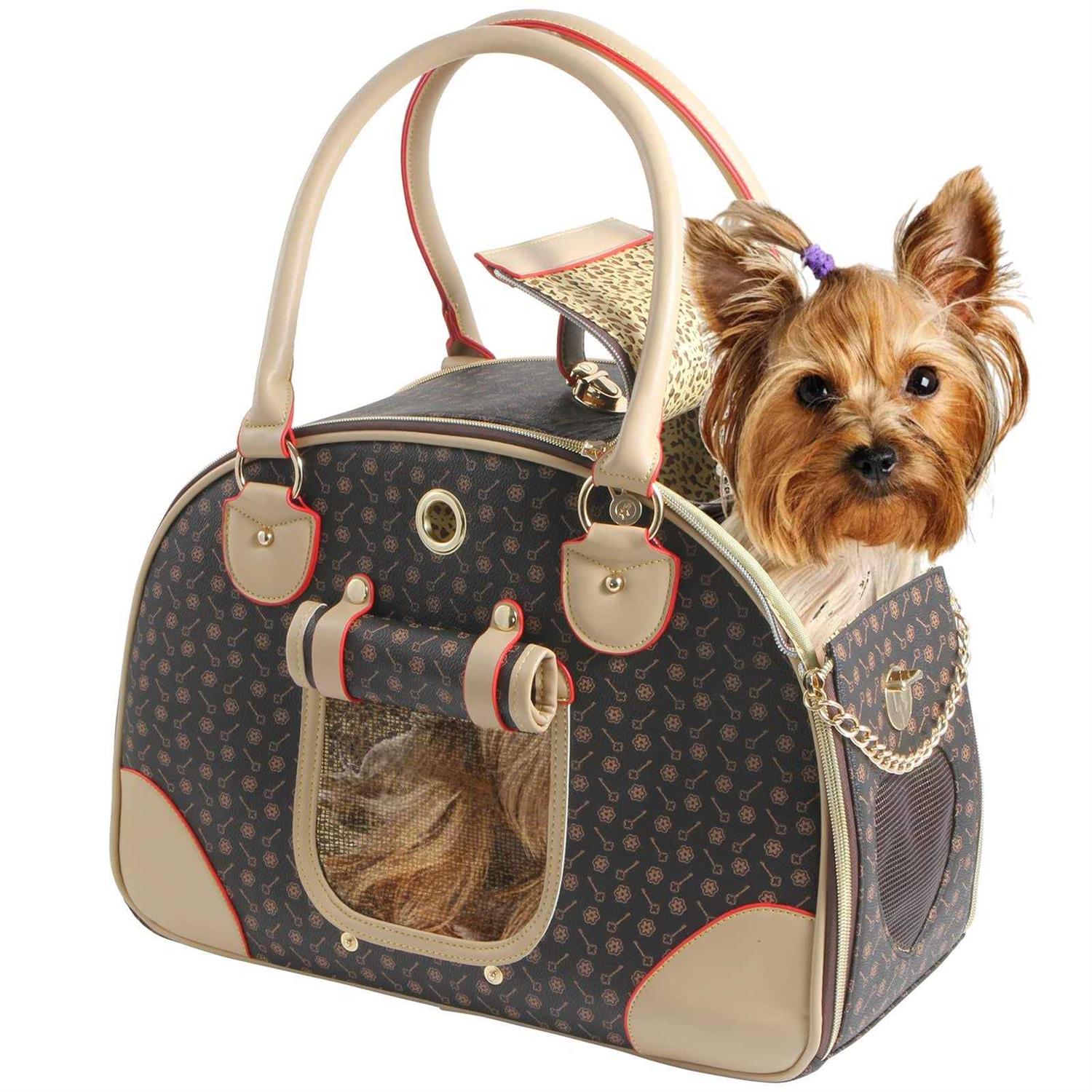 petpetssmart Fashion Dog Carrier Pu Leather Dog Handbag Dog Purse Cat Tote Bag Pet Cat Dog Hiking Bag - Healthber