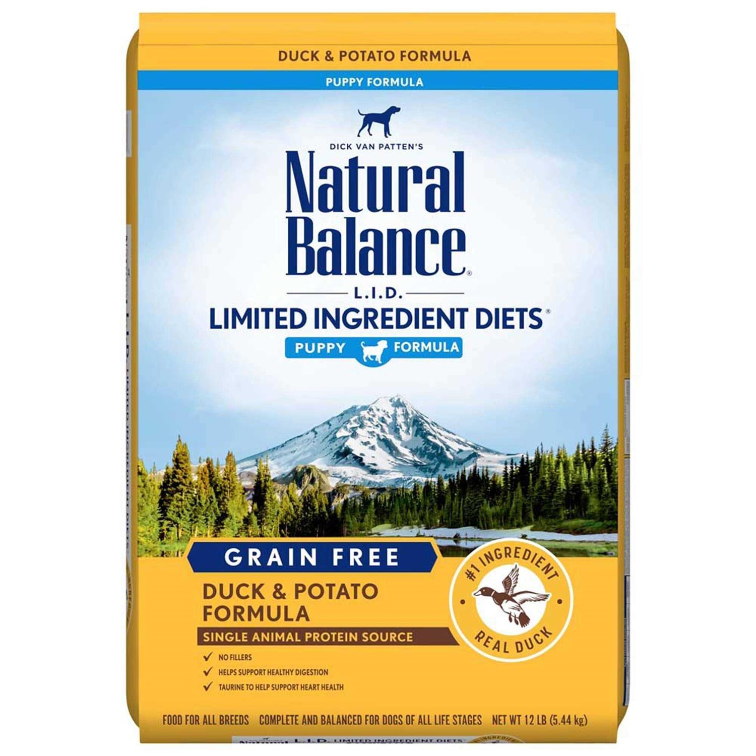 Natural Balance Limited Ingredient Reserve Duck & Potato Puppy Dry Dog Food - Healthber