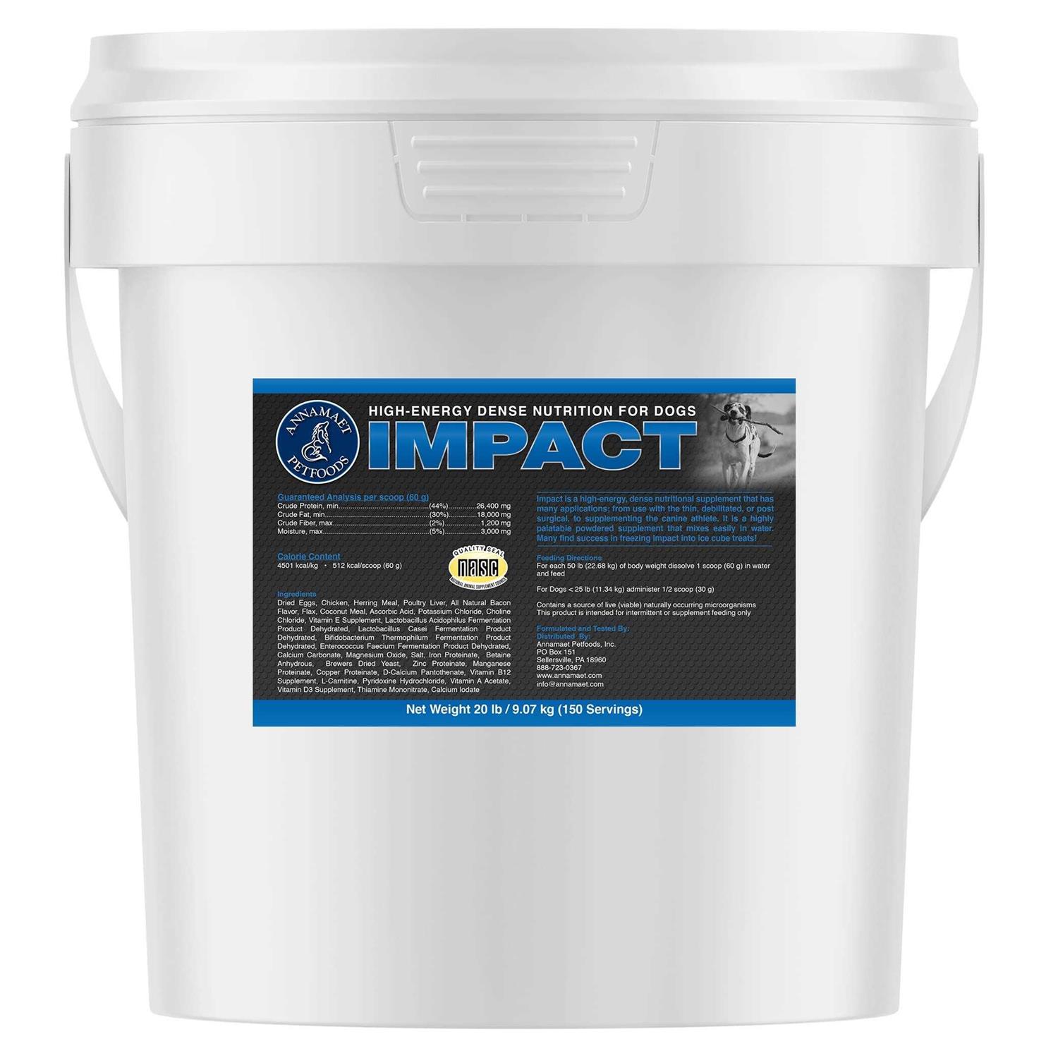 Annamaet Impact High Energy Dog Powder Supplement - Healthber