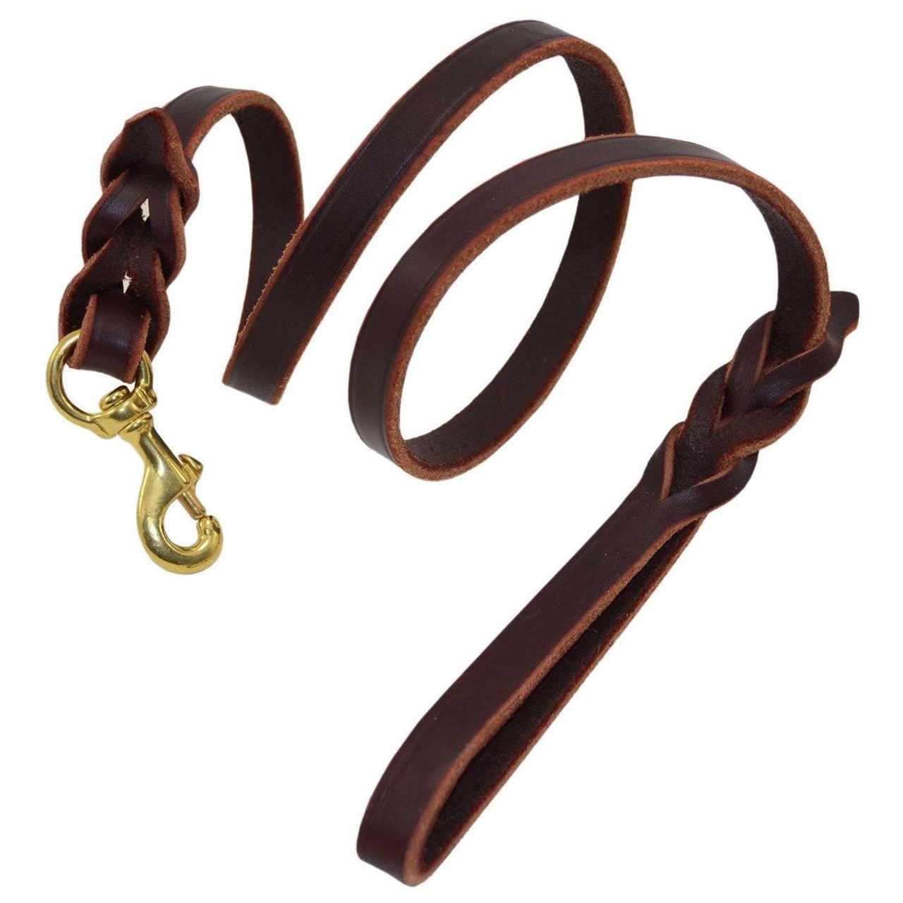 Signature k-9 Braided Leather Leash - Healthber