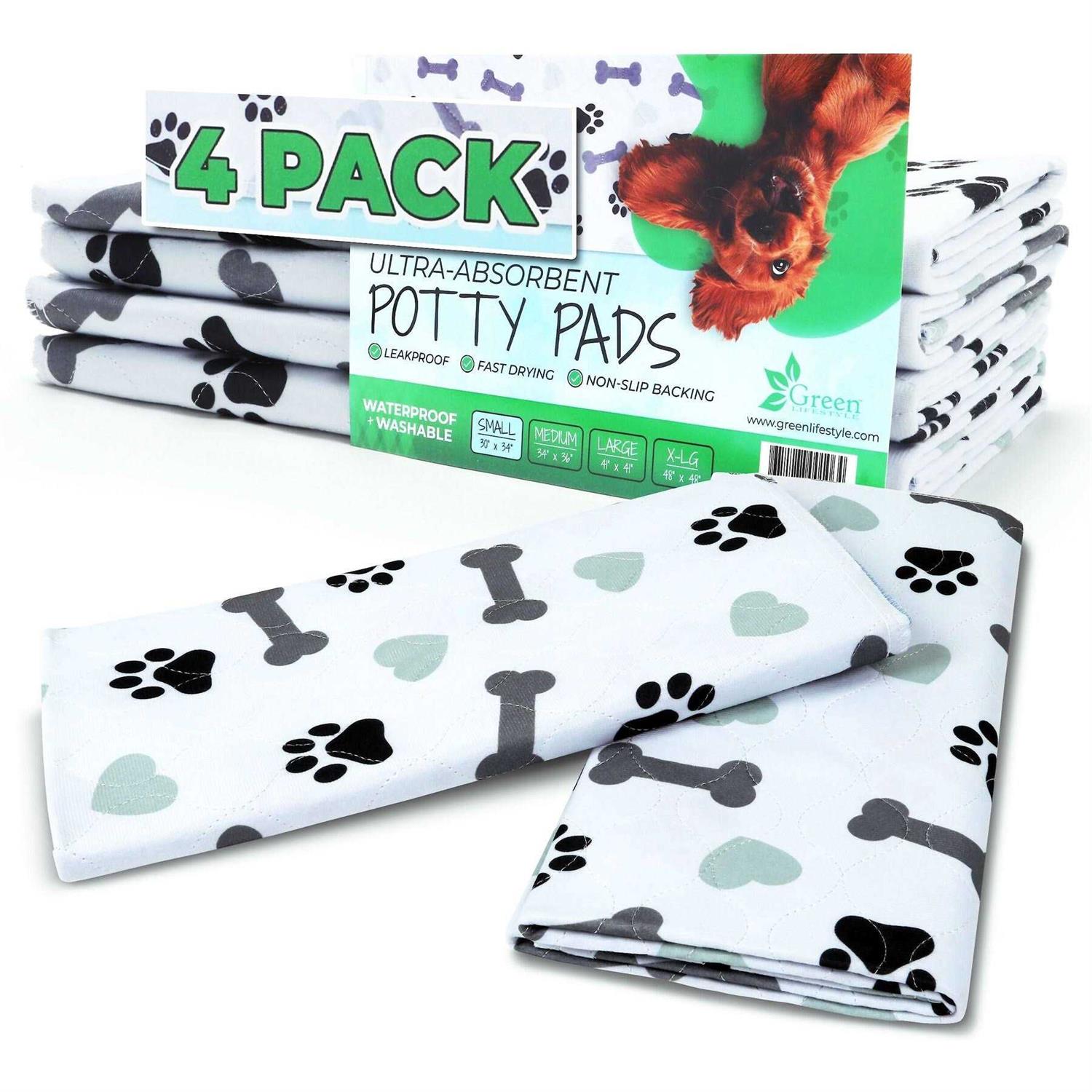 Green Lifestyle Washable Pee Pads for Dogs Highly Absorbent - Healthber