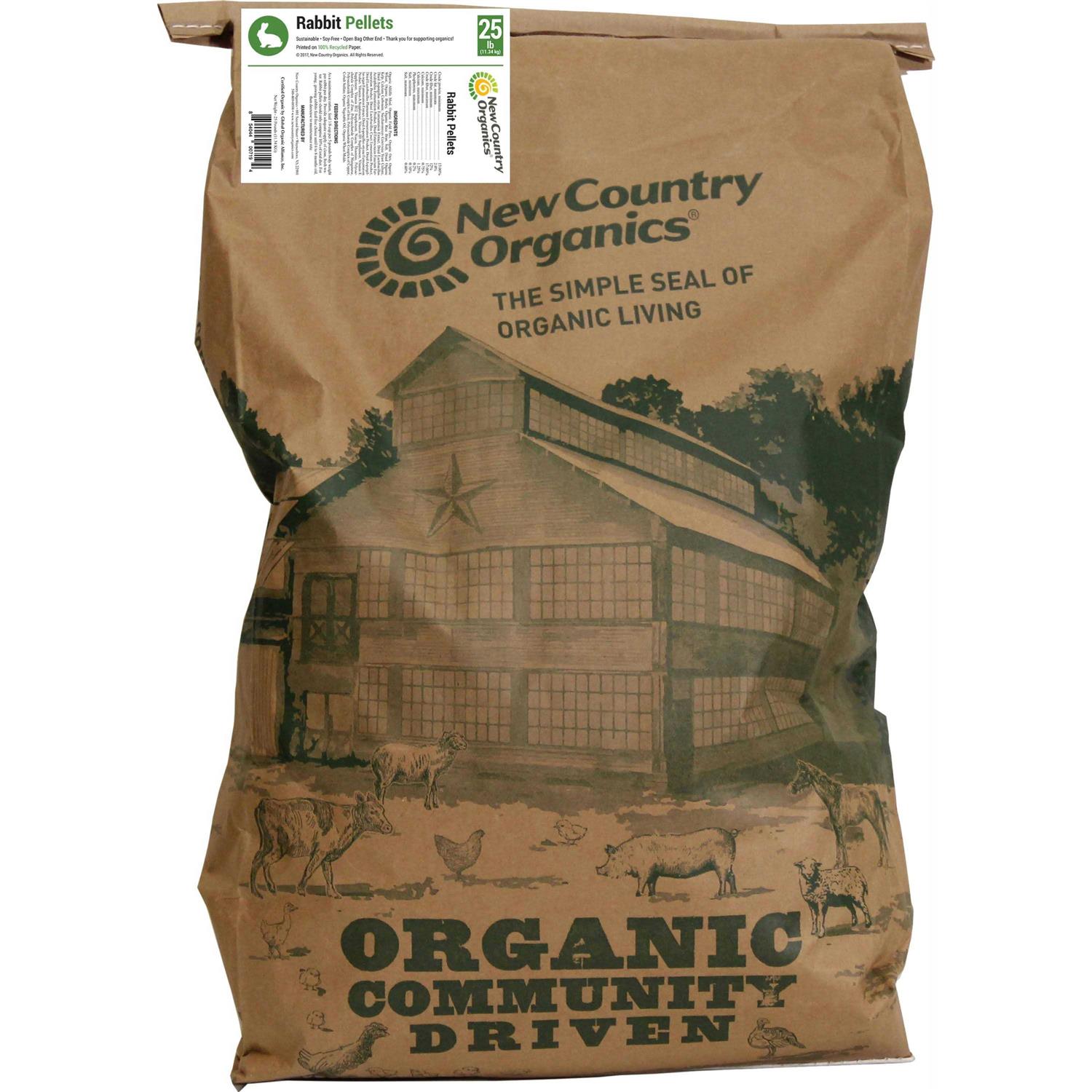 New Country Organics Rabbit Pellets - Healthber