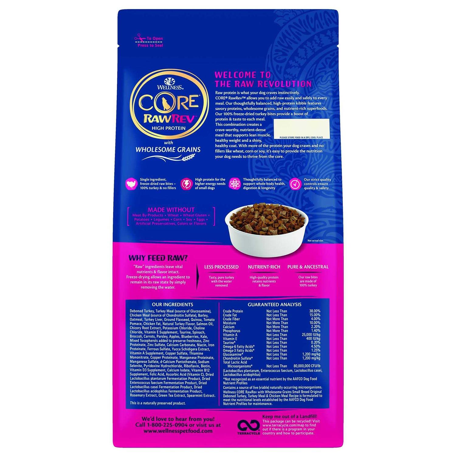 Wellness Core RawRev Wholesome Grains Original Recipe Dry Dog Food - Healthber