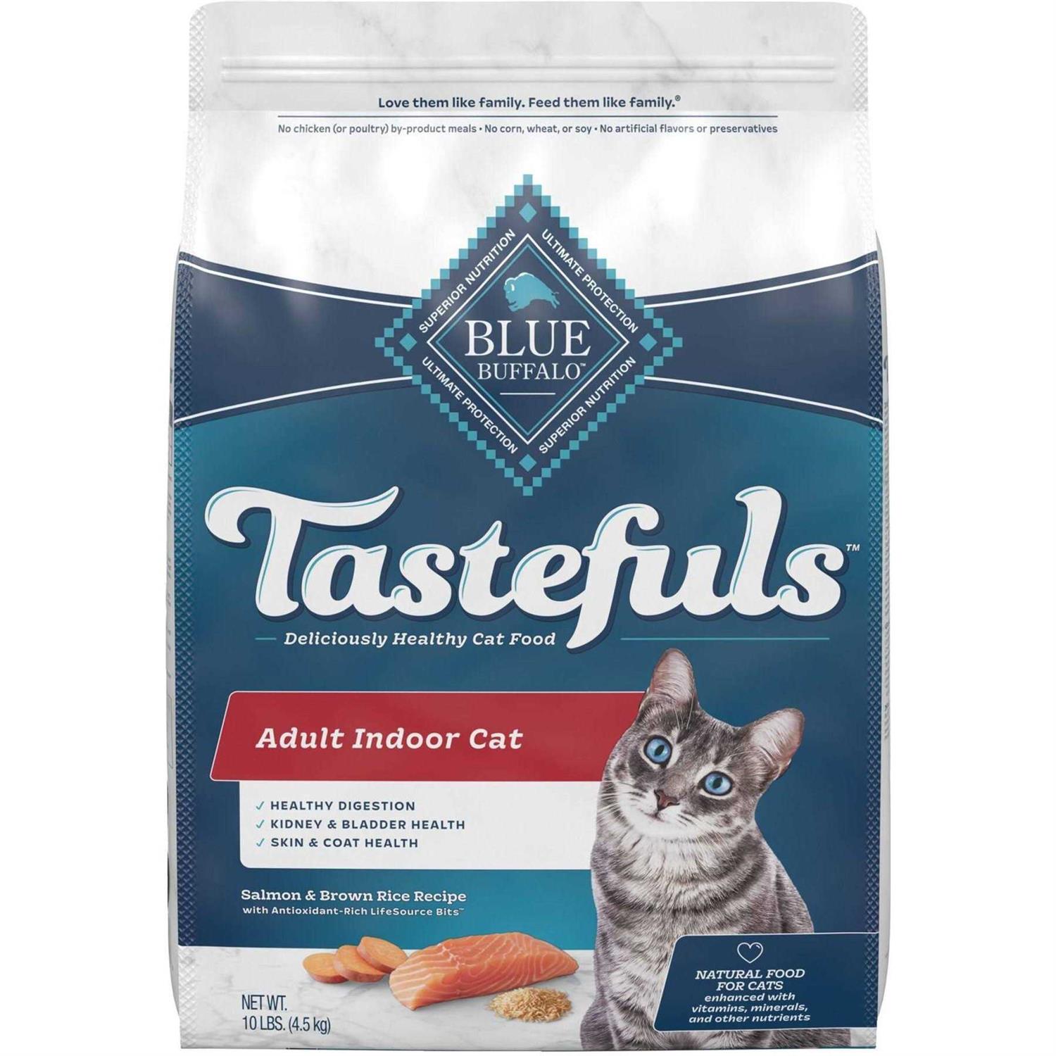 Blue Buffalo Tastefuls Adult Dry Cat Food Brown Rice - Healthber