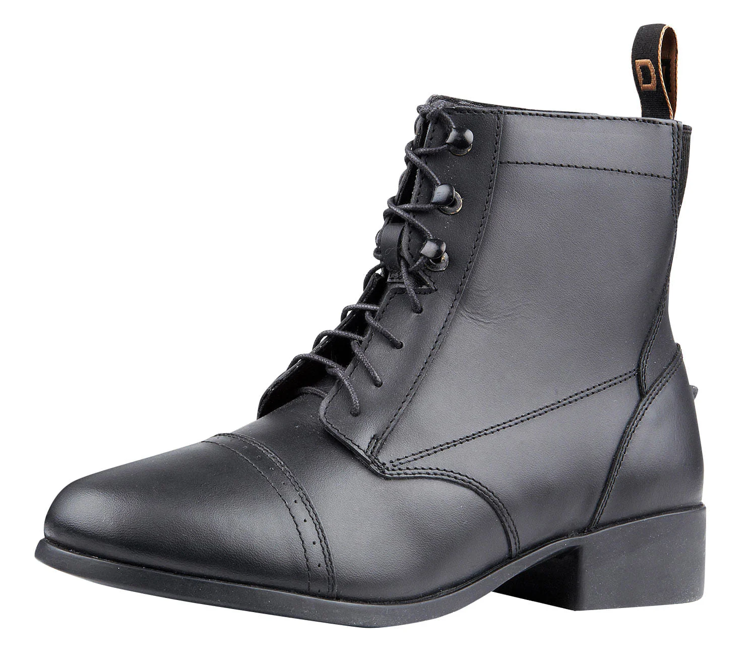 Dublin Foundation Ladies' Laced Paddock Boots, Black - Healthber
