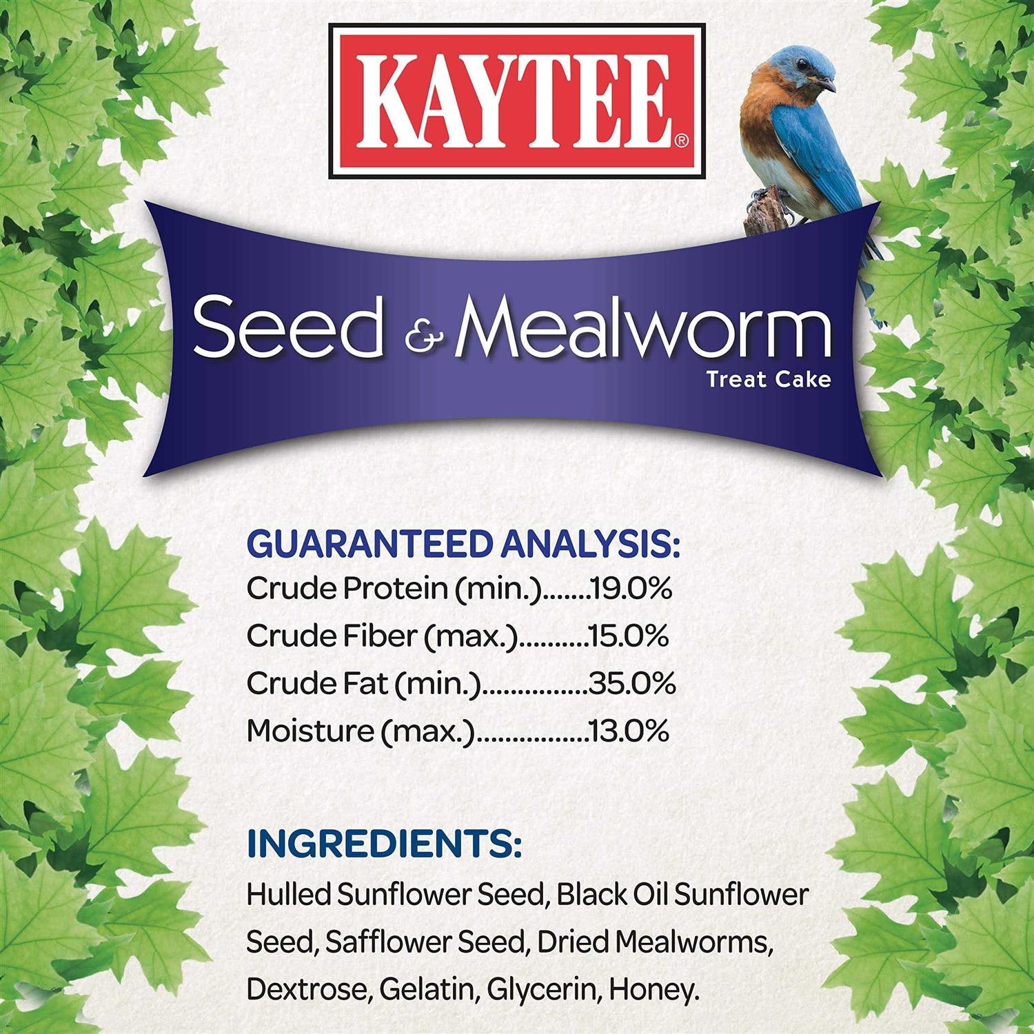 Kaytee Seed & Mealworm Cake - Healthber
