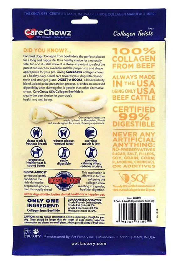 CareChewz Collagen Twists, 2 pack - Healthber