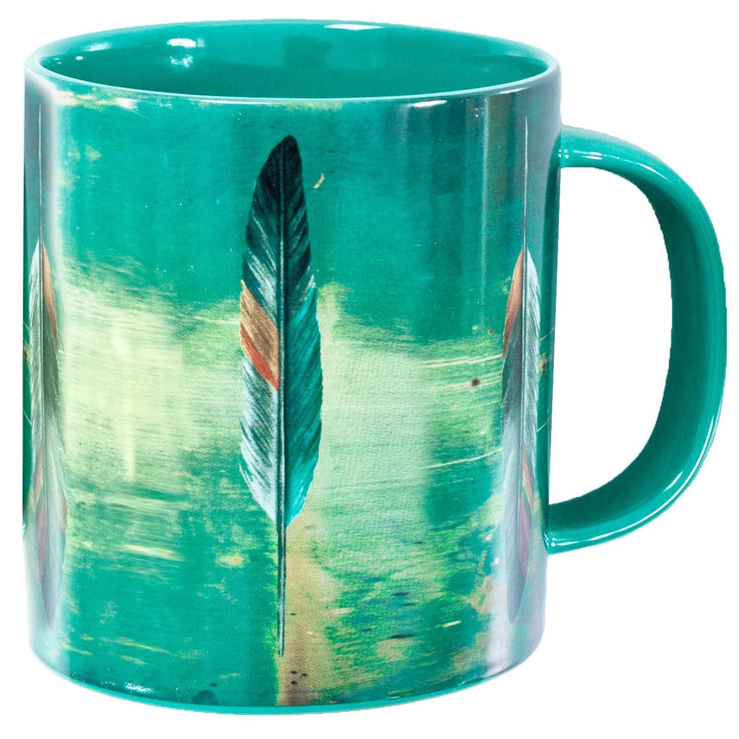 Tossed Feather Design Mug Set, Set of 4 - Healthber
