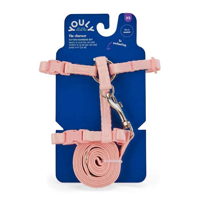YOULY Seersucker for Style Kitten Harness & Leash Set - Healthber