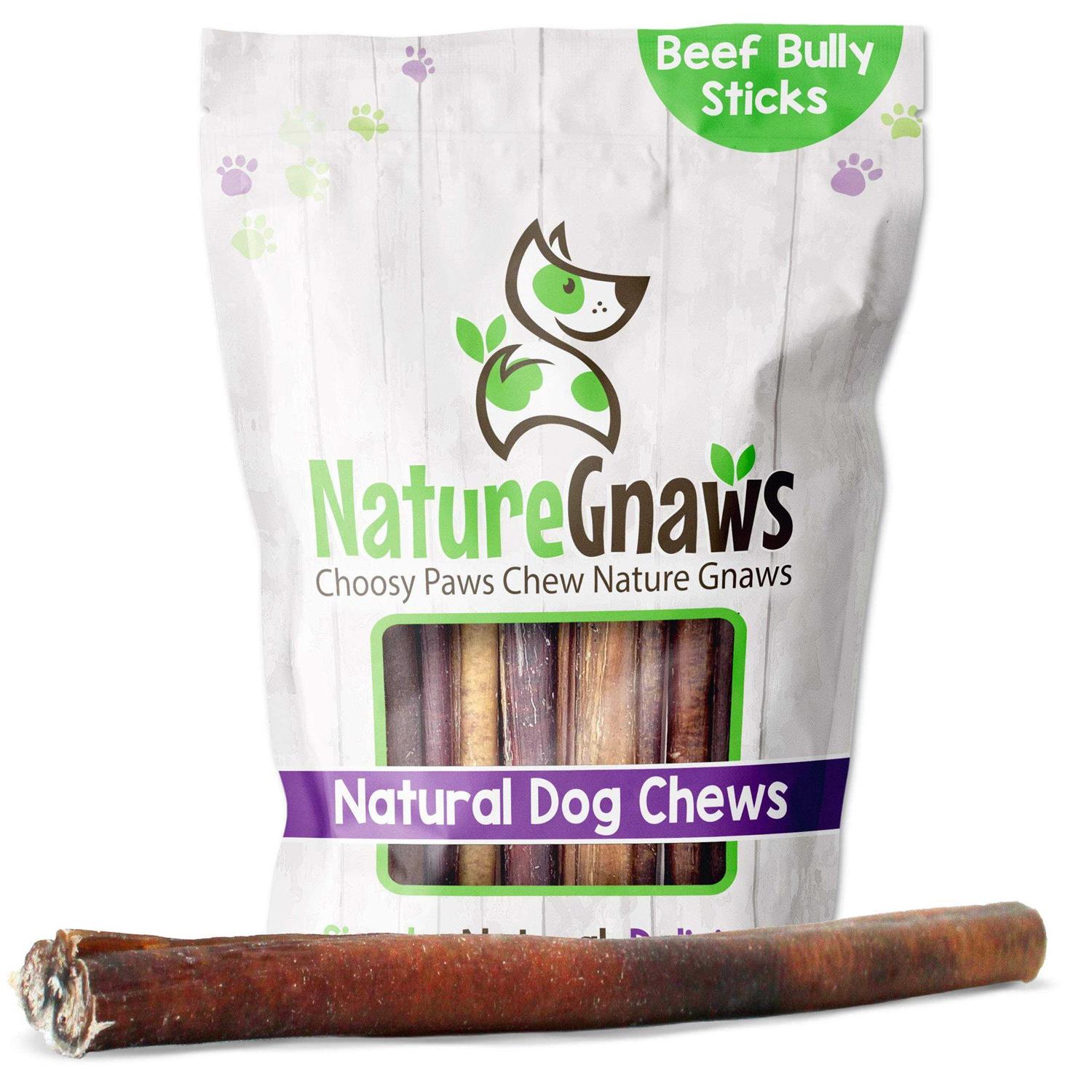 Nature Gnaws Bully Sticks for Dogs Premium Natural Beef Bones - Healthber