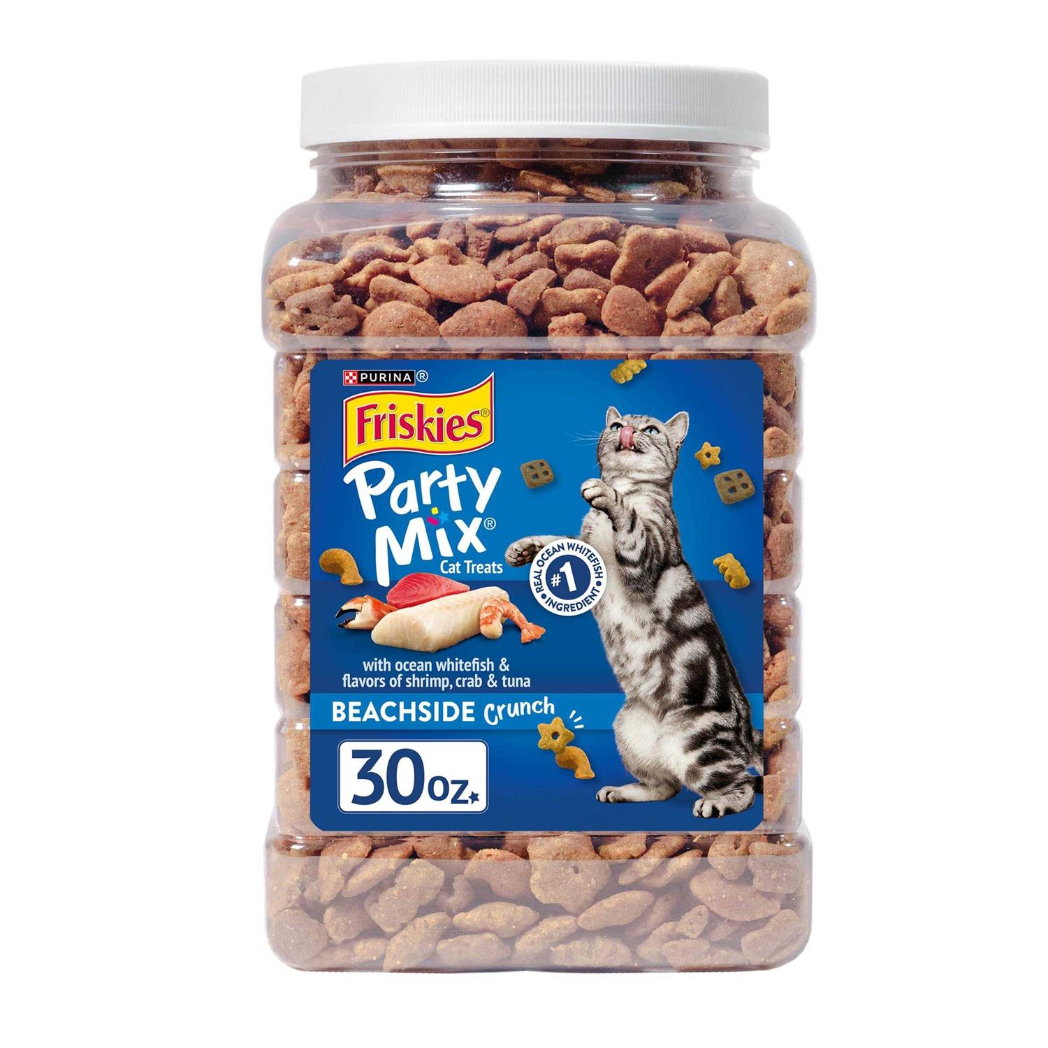Friskies Cat Treats Party Mix Crunch - Healthber
