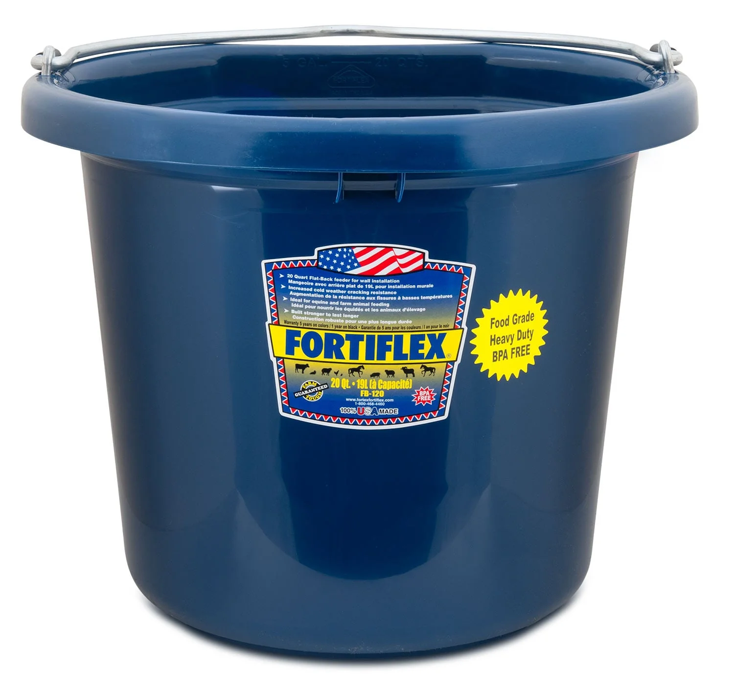 Fortiflex Flatback Bucket, 5 Gallon - Healthber