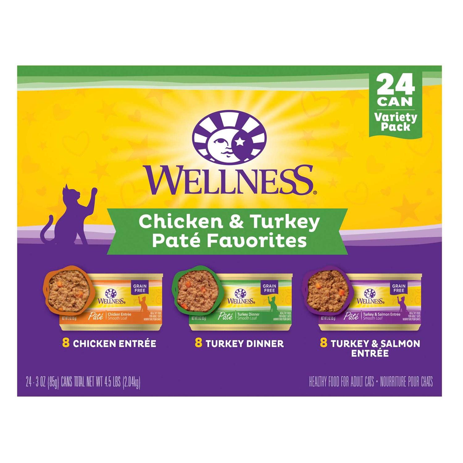 Wellness Chicken & Turkey Pate Complete Health Favorites Variety Pack - Healthber