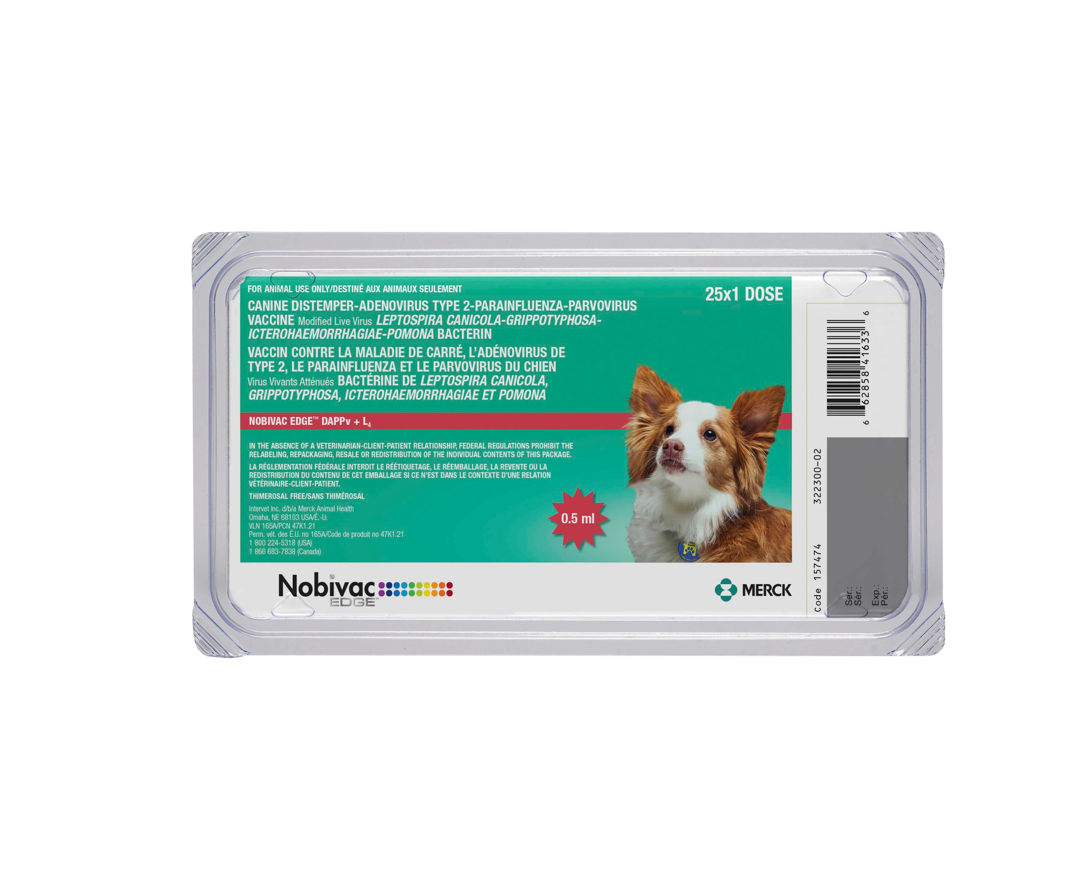 Nobivac EDGE DAPPVL4, 25 x 0.5mL Doses - Healthber
