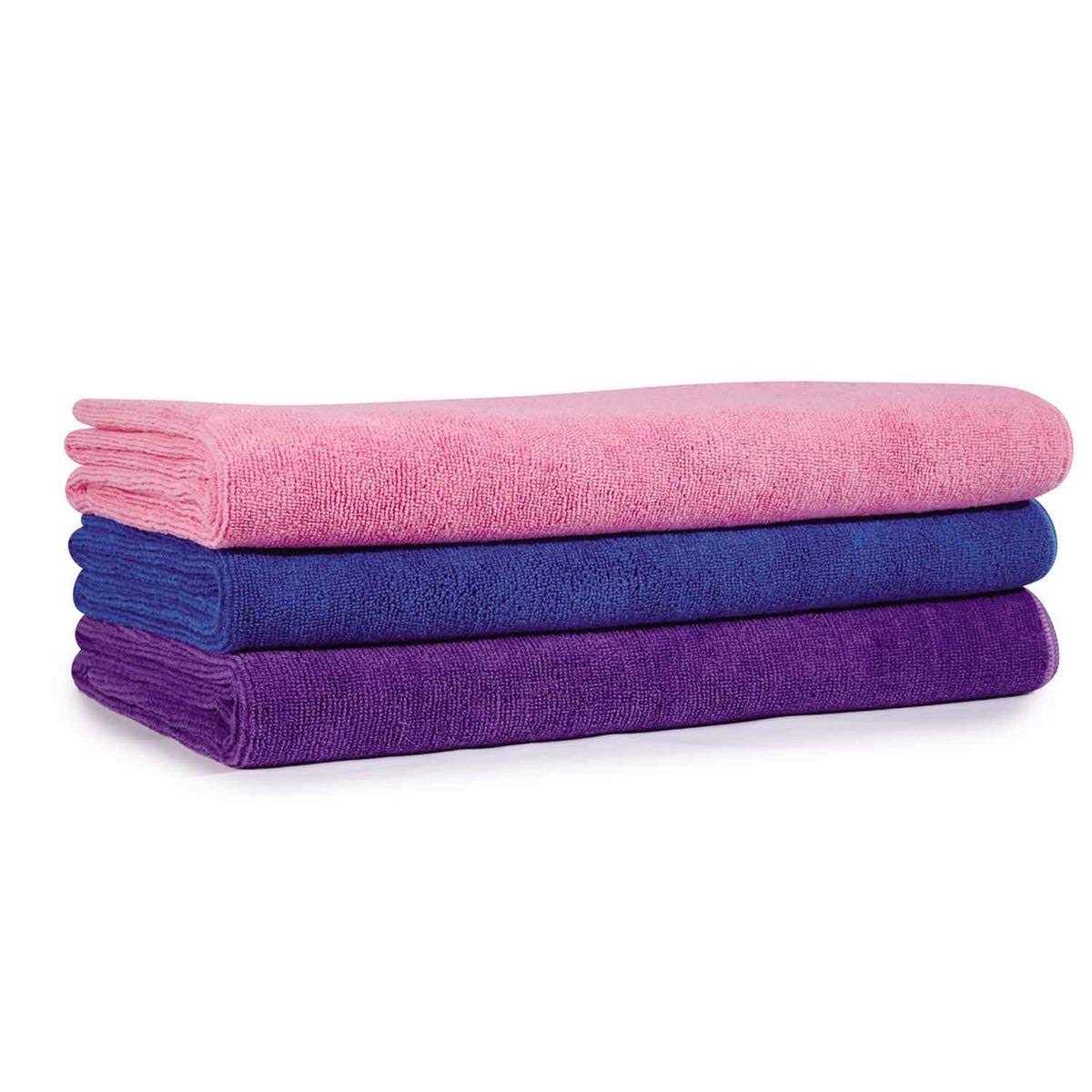 Top Performance Microfiber Towels 3Pk Asst - Healthber