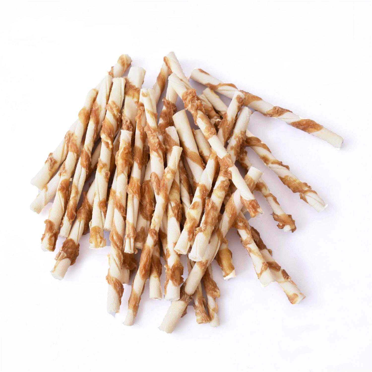 Canine Chews Chicken Wrapped Rawhide Chews for Dogs - Healthber