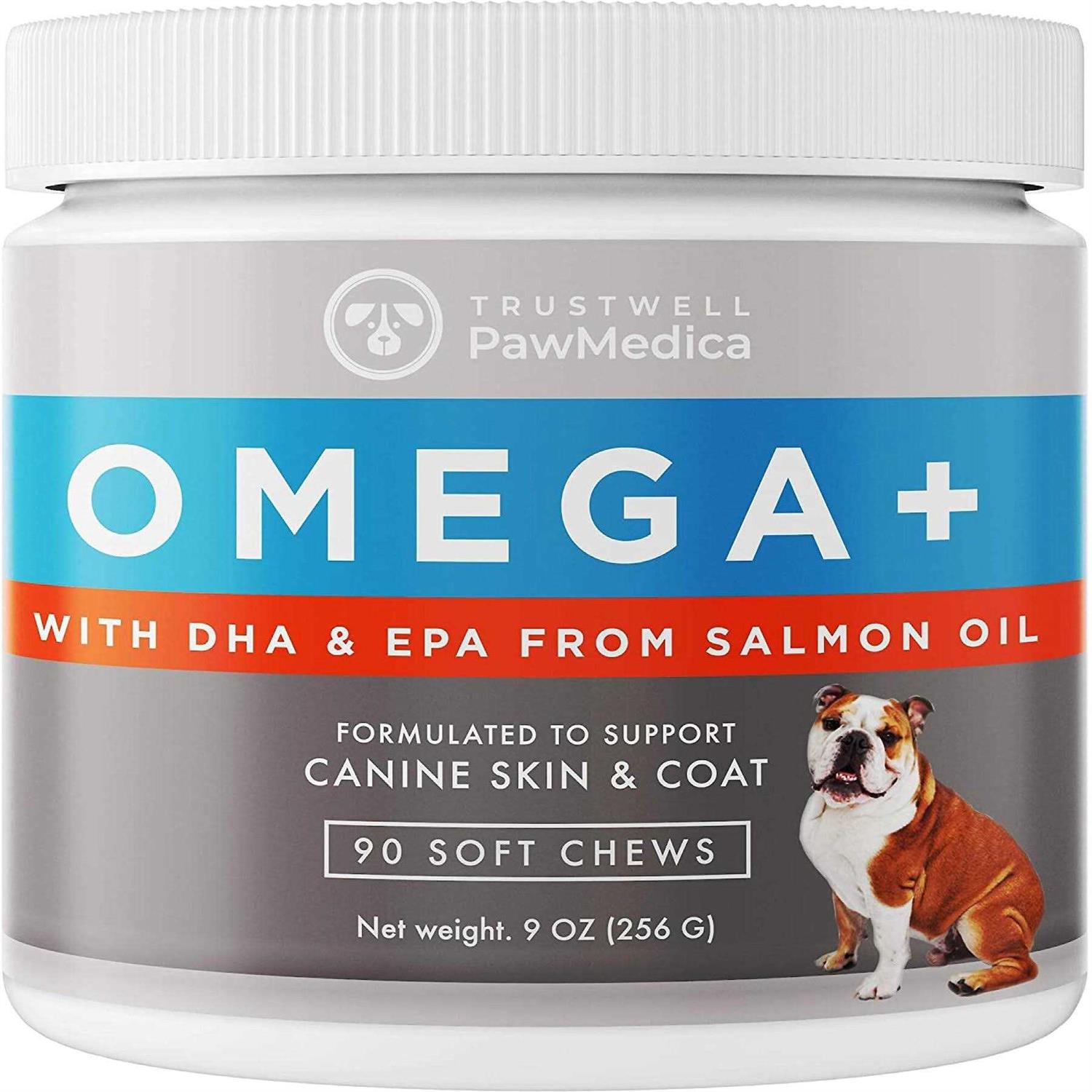 PawMedica Omega 3 for Dogs, Dog Skin and Coat Supplement with Fish Oil Love Helps with Dog Dry Skin - Healthber