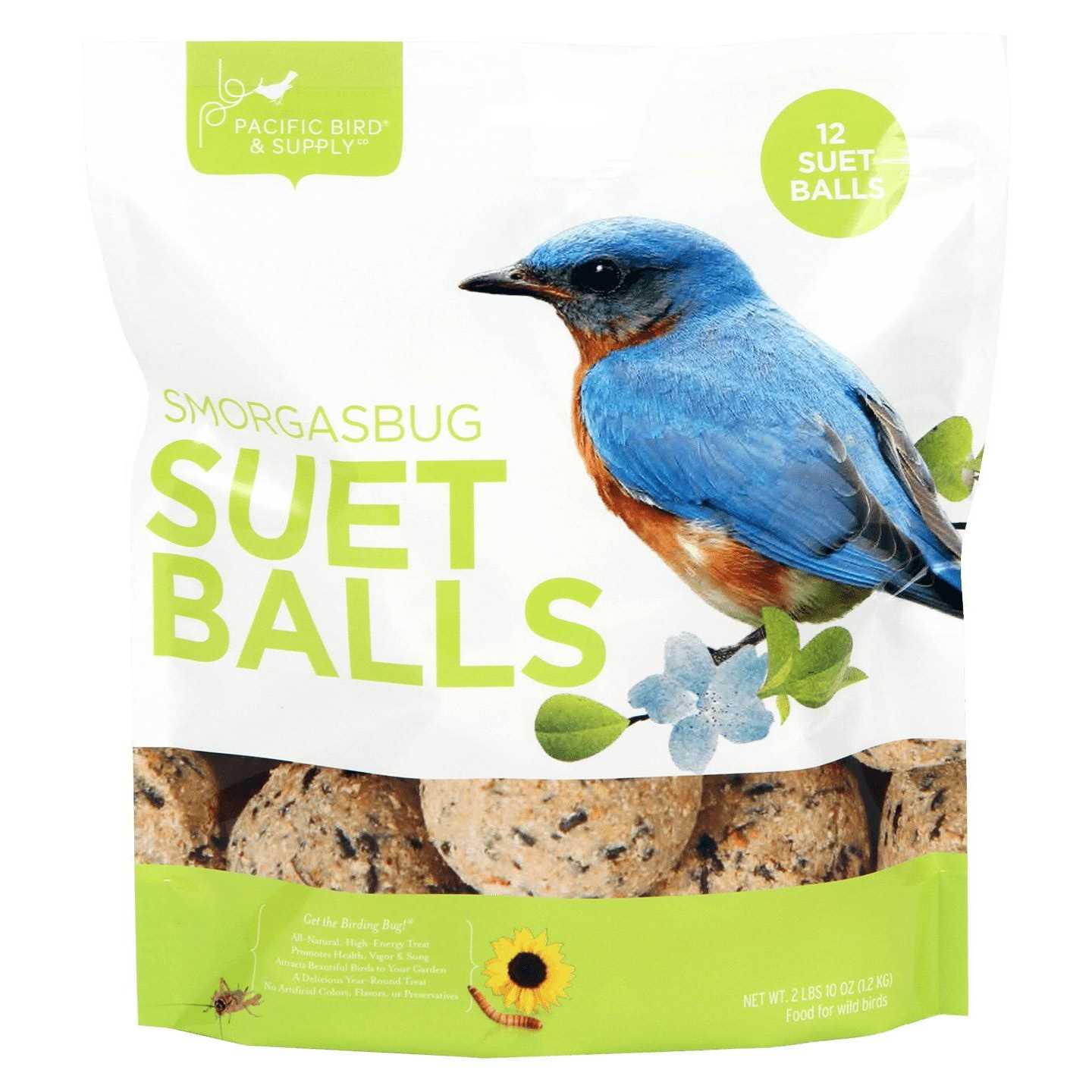 Pacific Bird & Supply Co Smorgasbug Suet Balls - Healthber