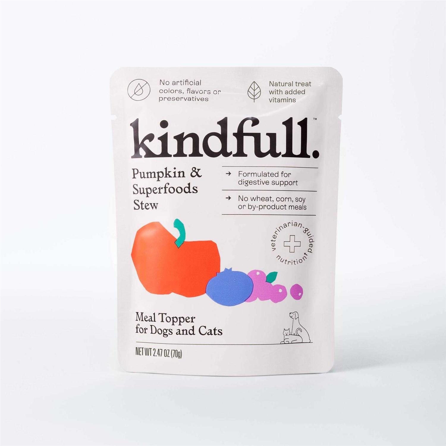 Kindfull Pumpkin & Superfood Puree Pouch Dog Treat - Healthber