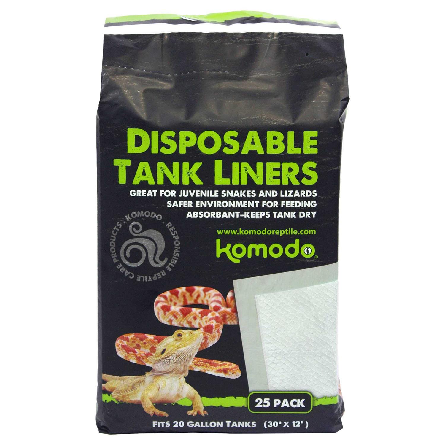 Komodo Repti-Pads Disposable Tank Liners 12 x - Healthber
