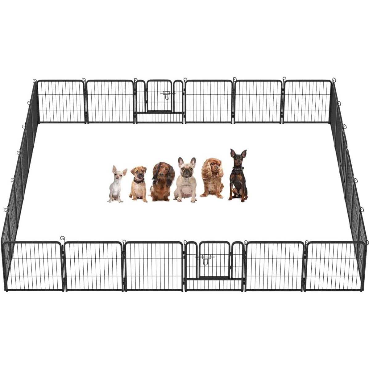 Bestpet Heavy Duty Pet Playpen Dog Exercise Pen Cat Fence - Healthber