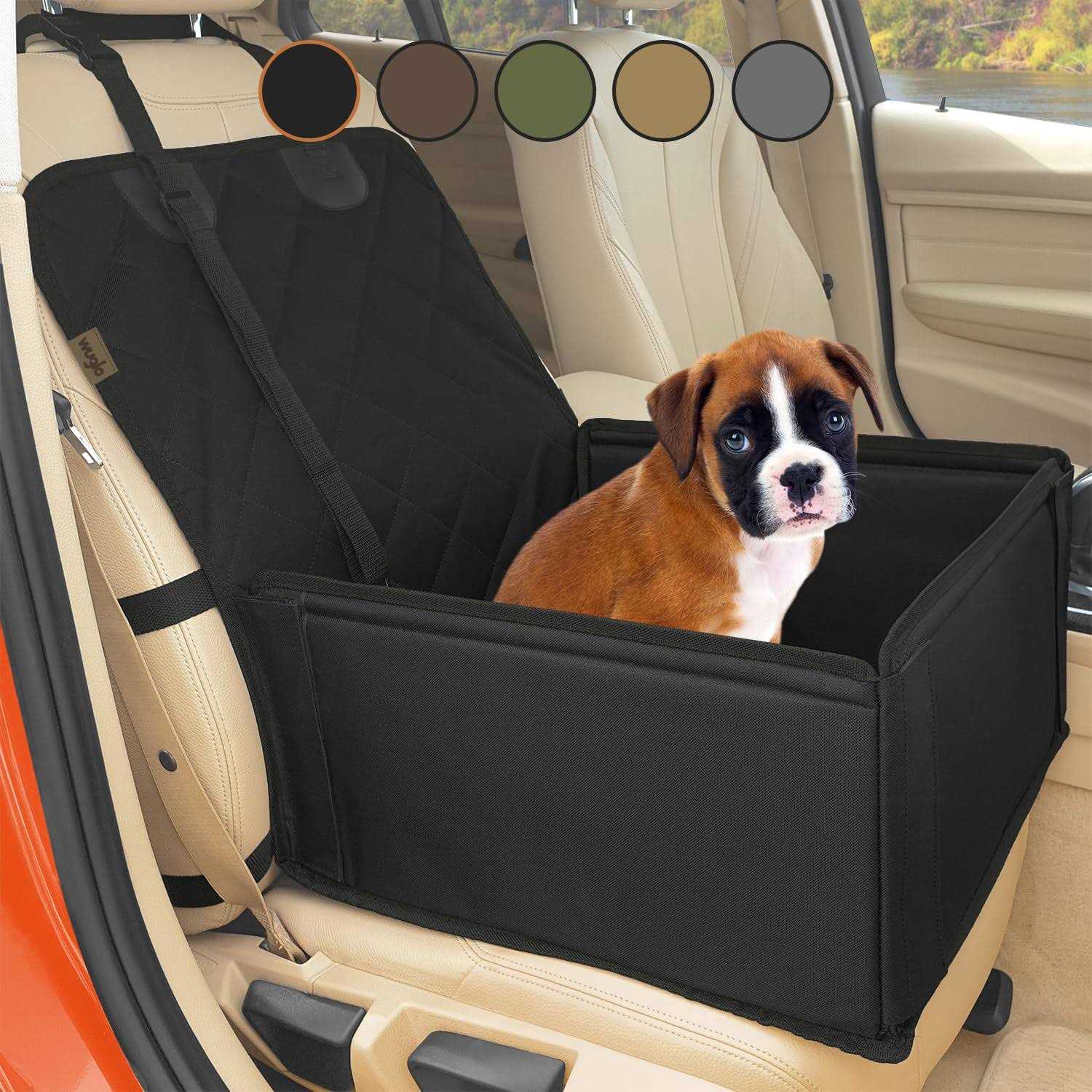Wuglo Extra Stable Dog car Seat Robust car Dog Seat or Puppy car Seat for Small to Medium-Sized Dogs - Healthber