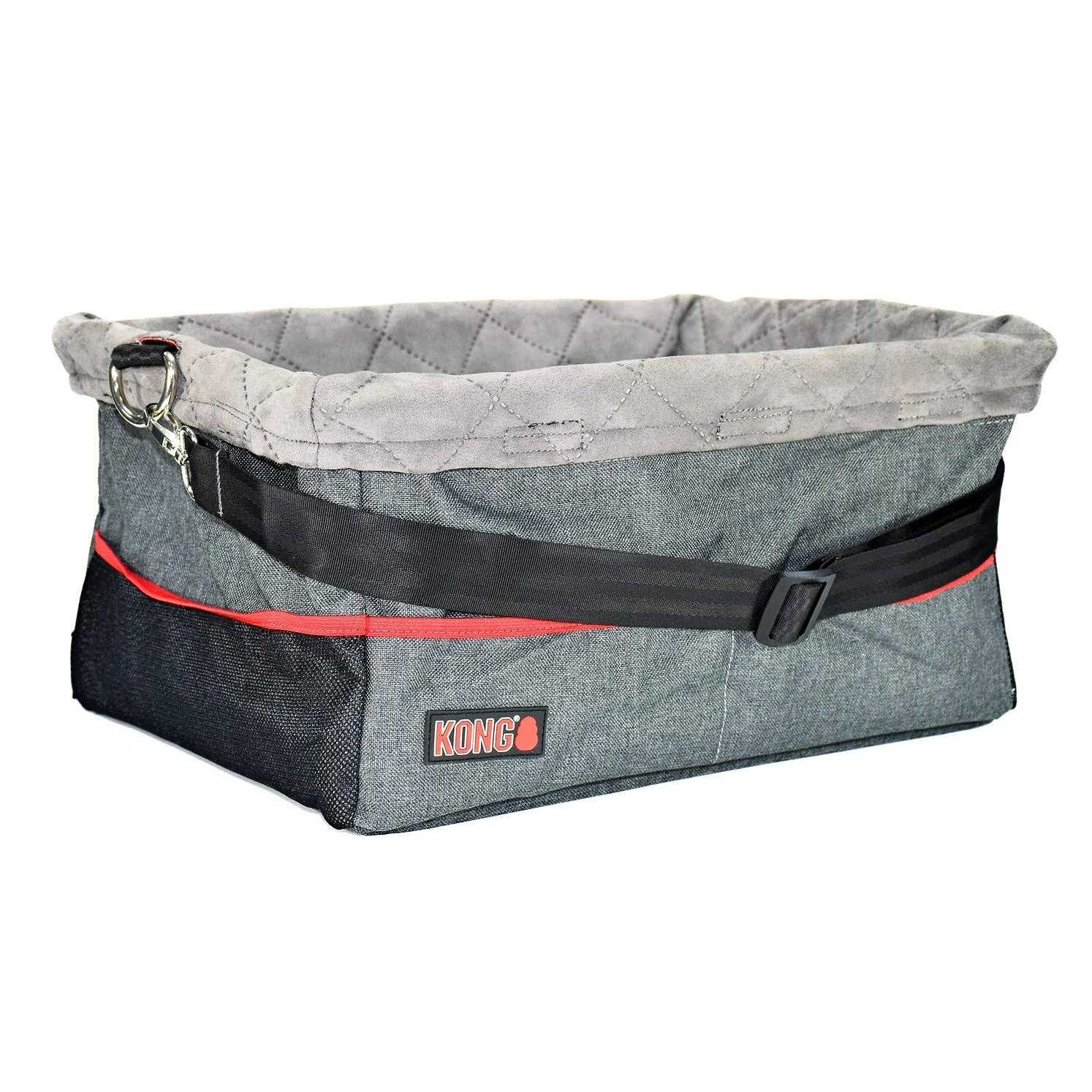 KONG Secure Dog Car Booster Seat with Built-In Tether - Healthber