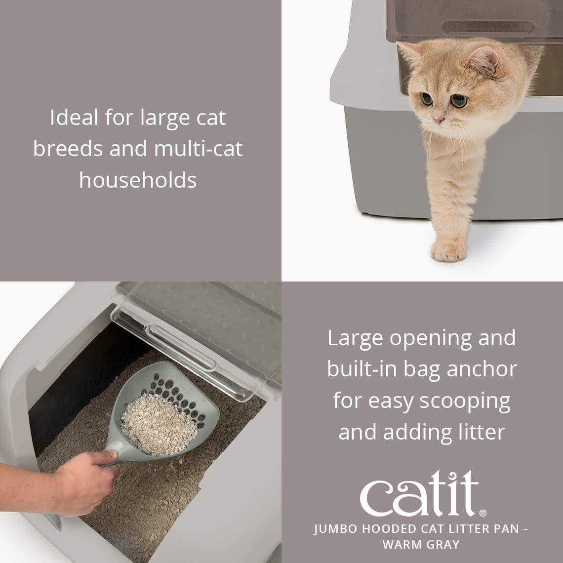 Catit Hooded Cat Litter Pan - Healthber