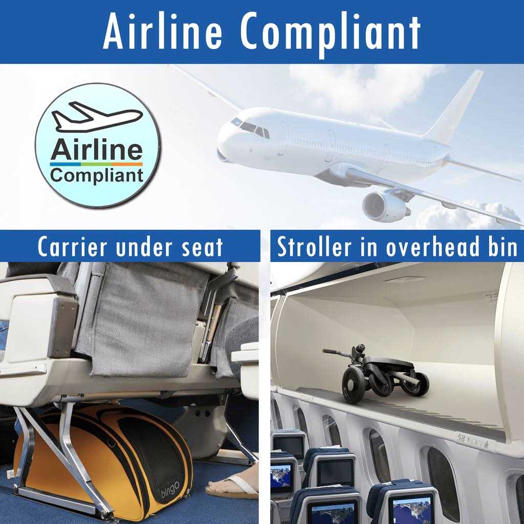 Pet Rover Airline approved Bag & Pet Stroller Combo - Healthber