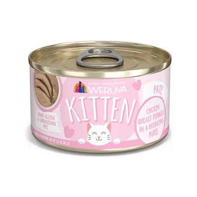 Weruva Chicken Breast Formula in a Hydrating Puree Wet Cat Food, 3-oz, 12 count - Healthber