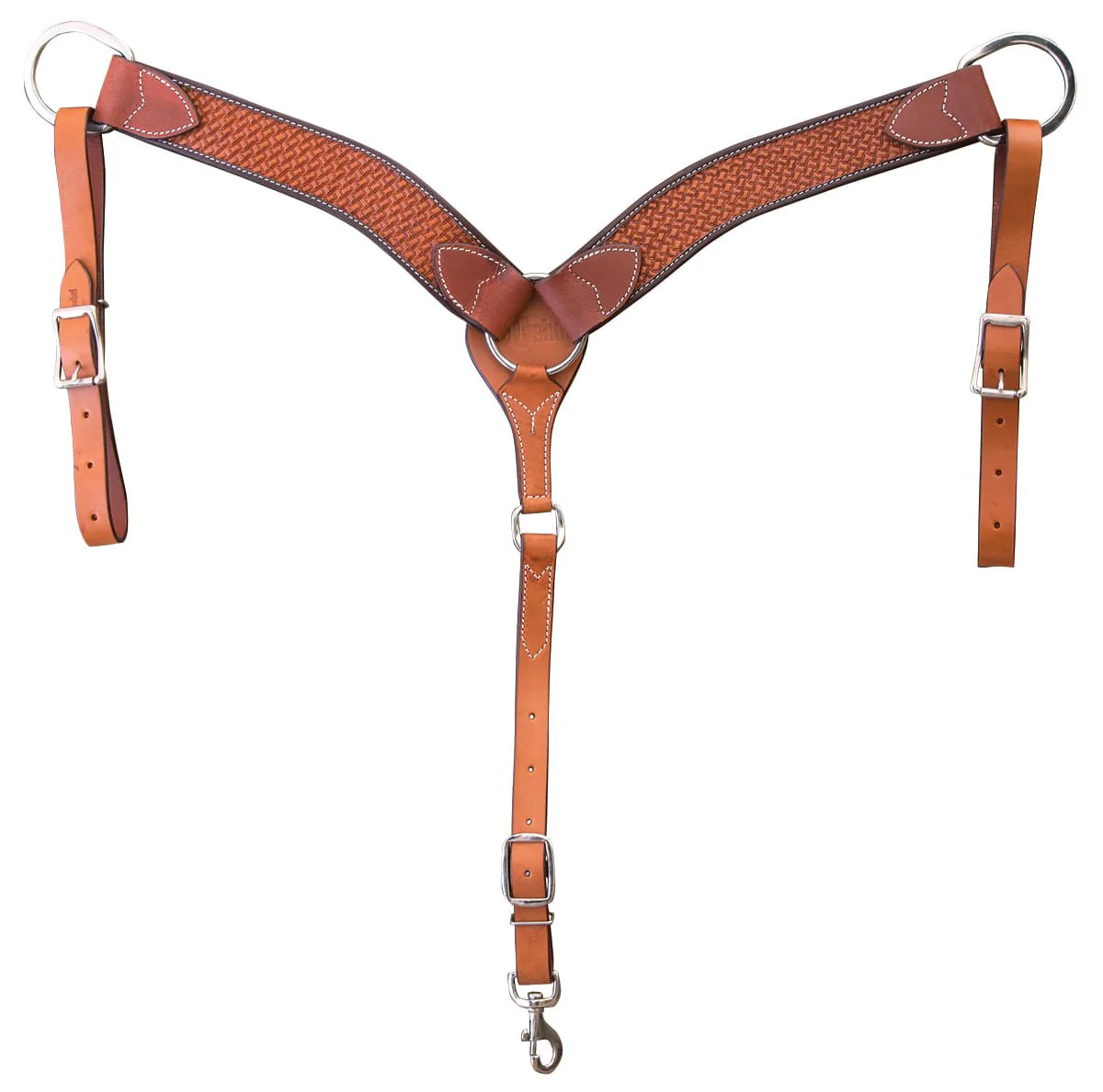 Cashel Chestnut Basket Stamp Breast Collar - Healthber