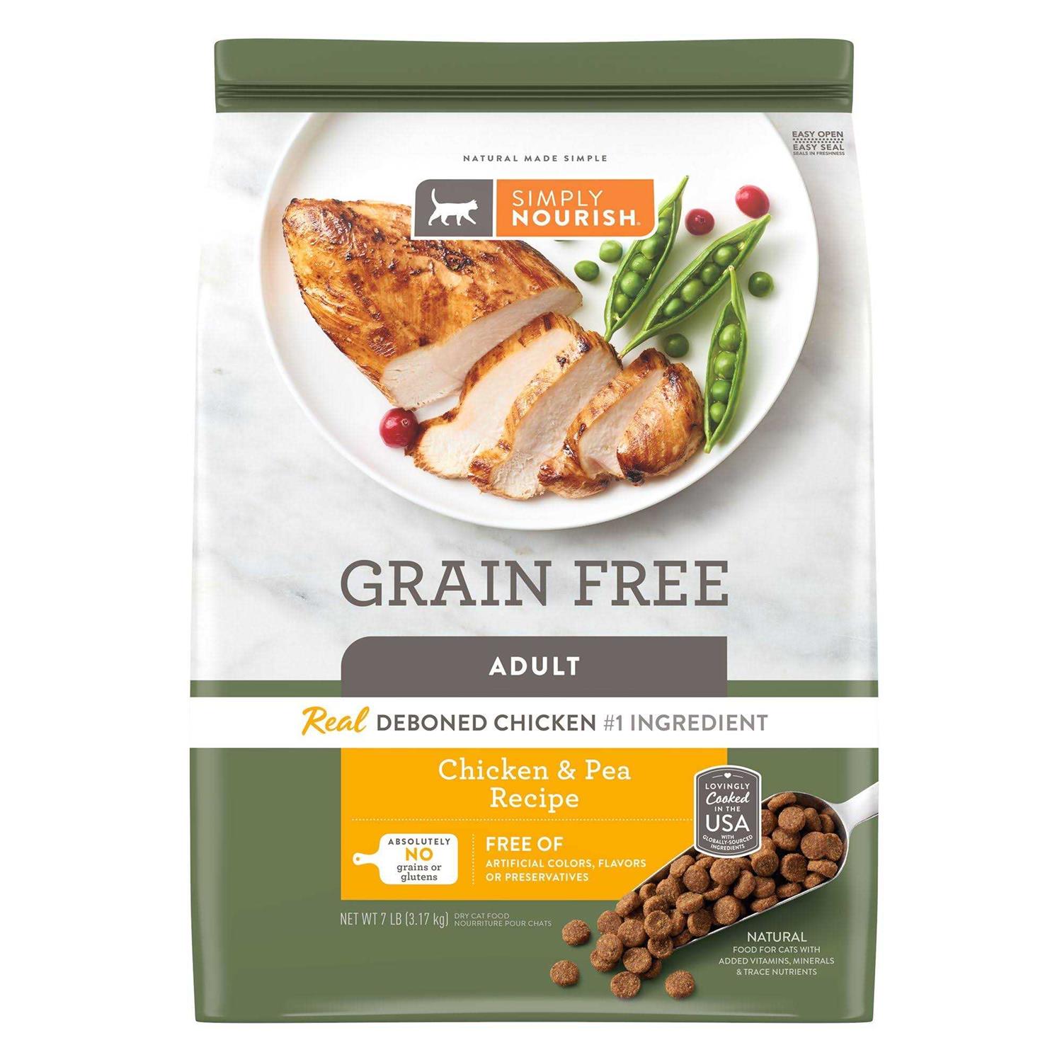 Simply Nourish Original Cat Dry Food Chicken and Pea - Healthber