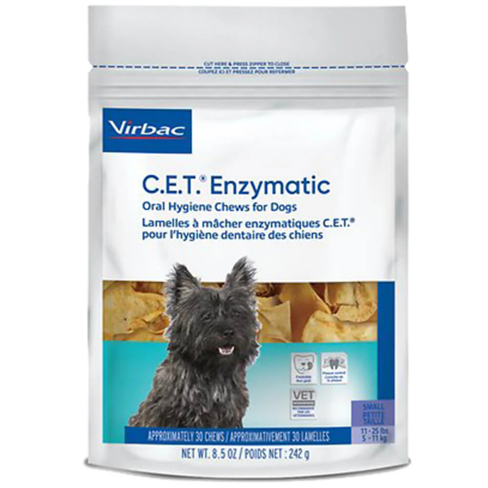 Virbac C.E.T. Enzymatic Oral Chews for Dogs - Healthber