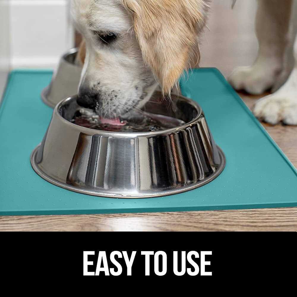 Gorilla Grip 100% Waterproof Raised Edge BPA Free Silicone Pet Feeding Mat - Healthber
